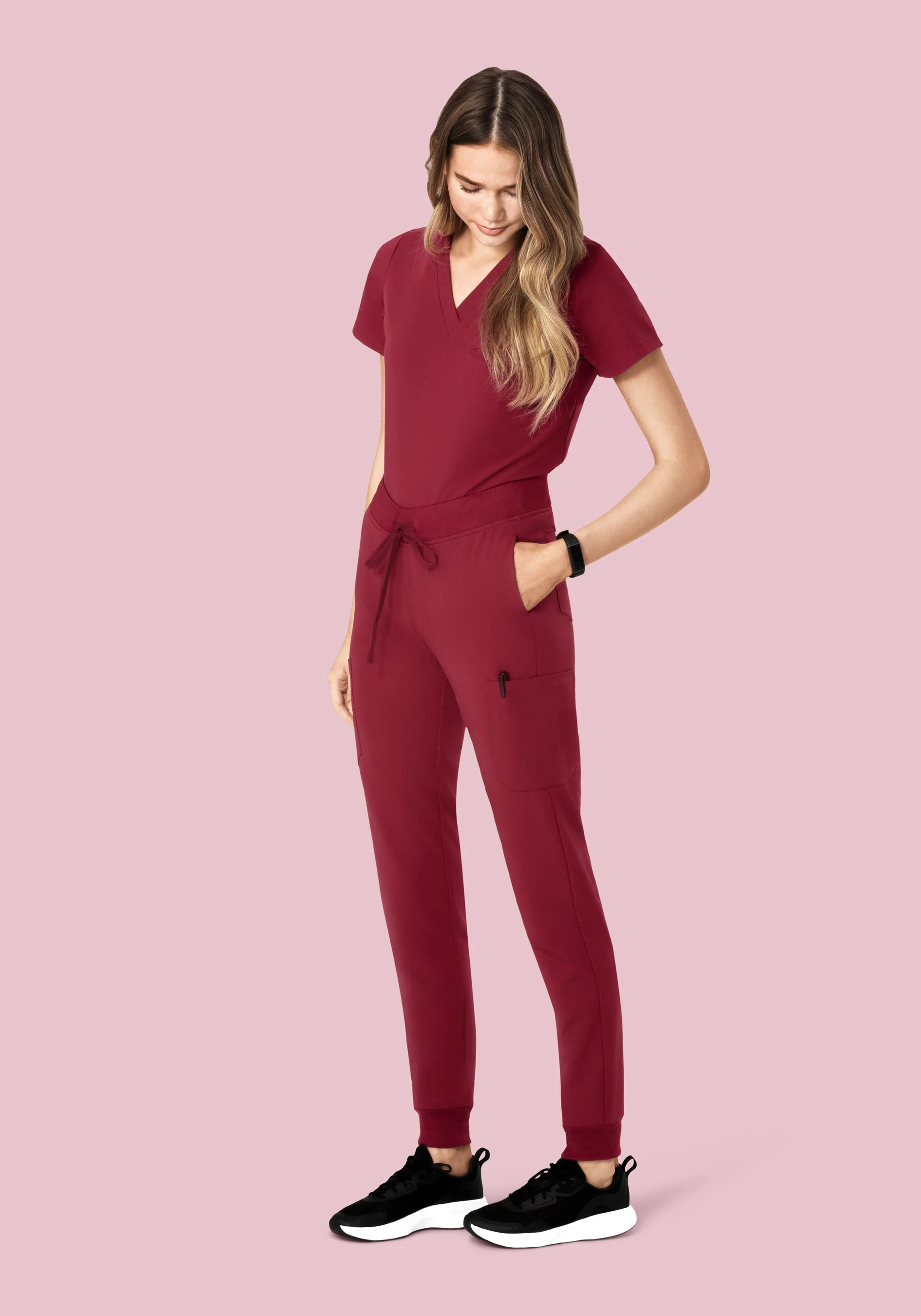 9 Pocket Joggers Garnet - Image 2