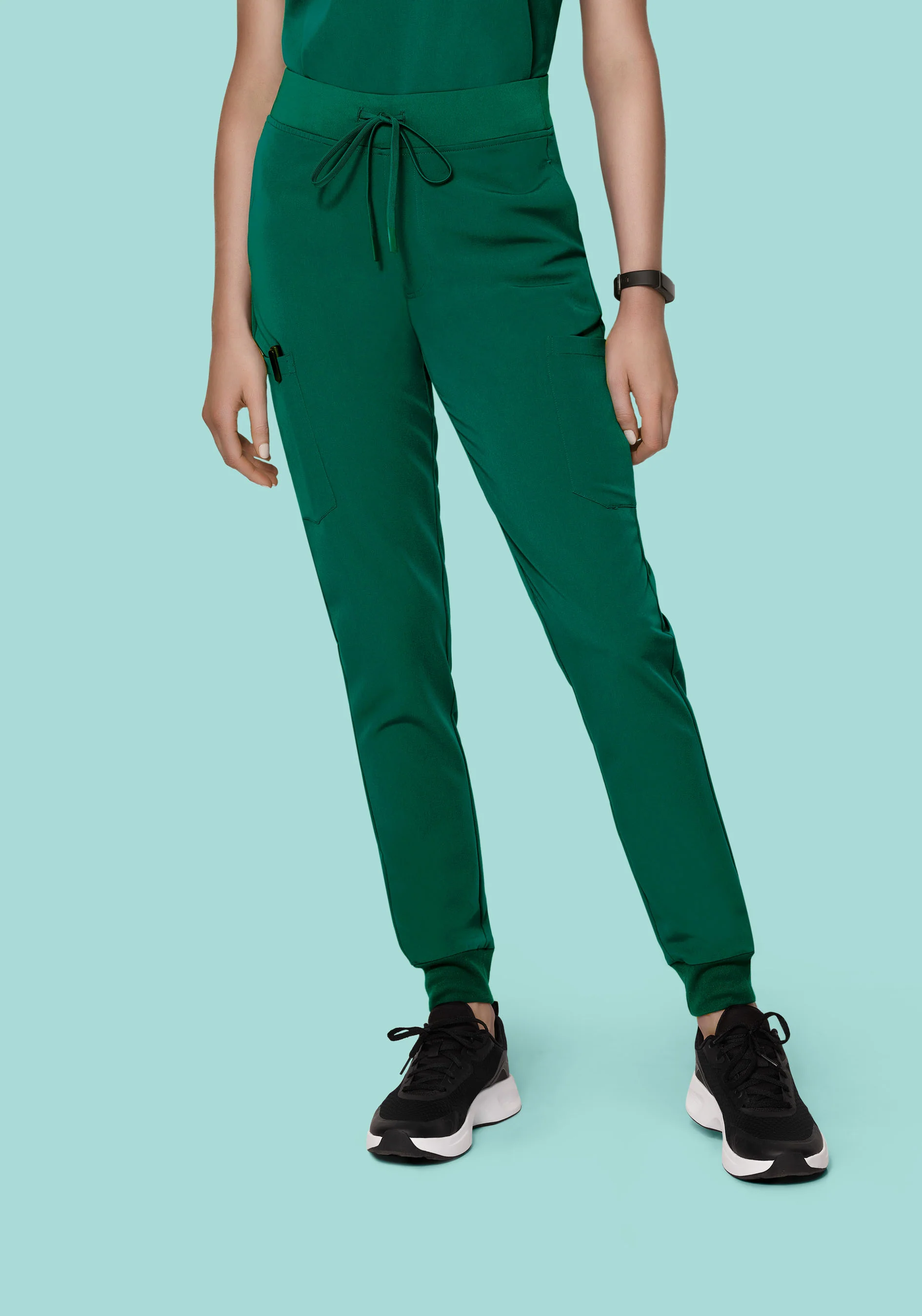 9 Pocket Joggers Hunter Green