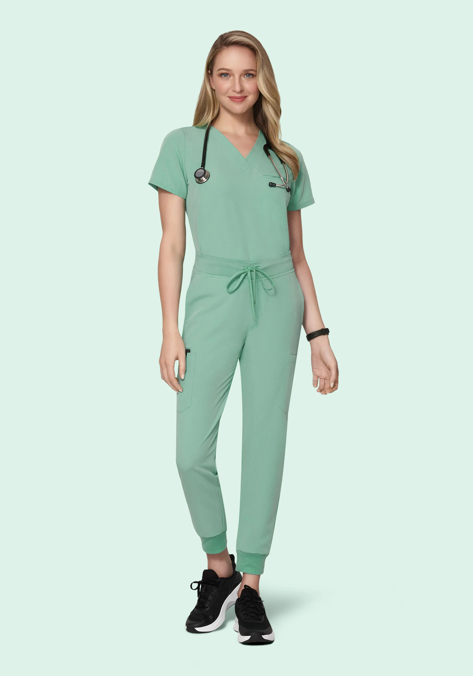 9 Pocket Joggers Jade - Image 2