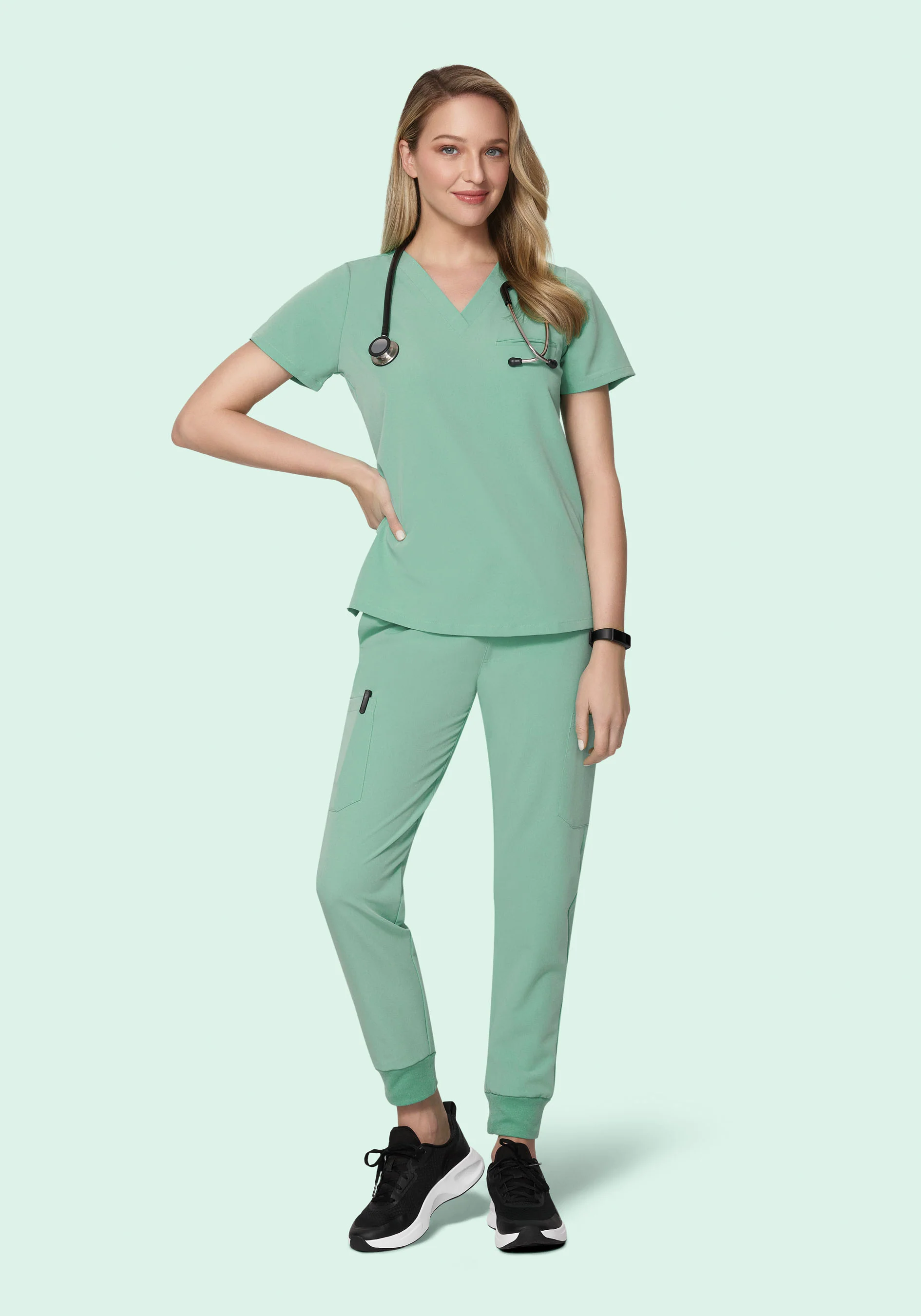 9 Pocket Joggers Jade - Image 3