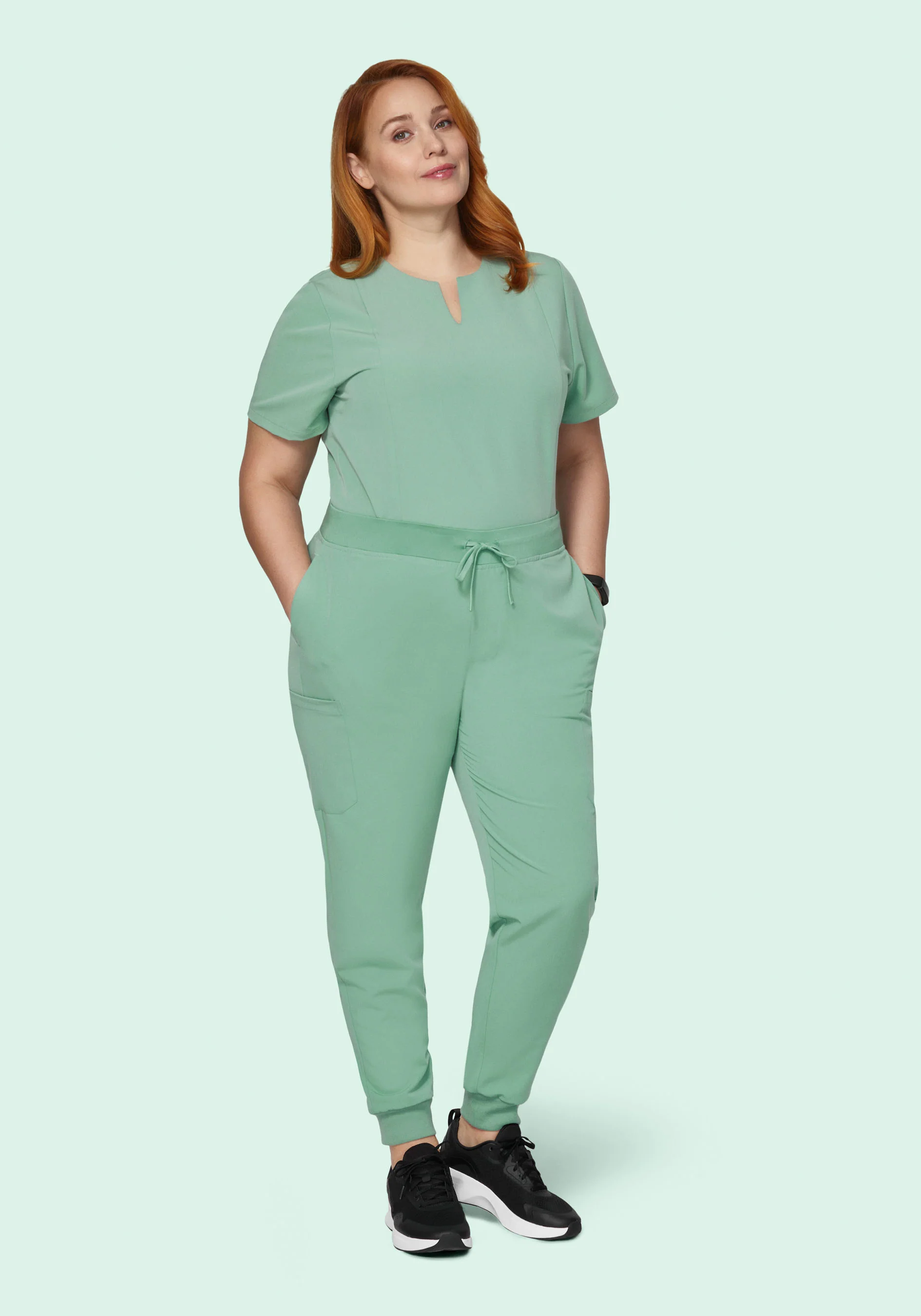9 Pocket Joggers Jade - Image 4