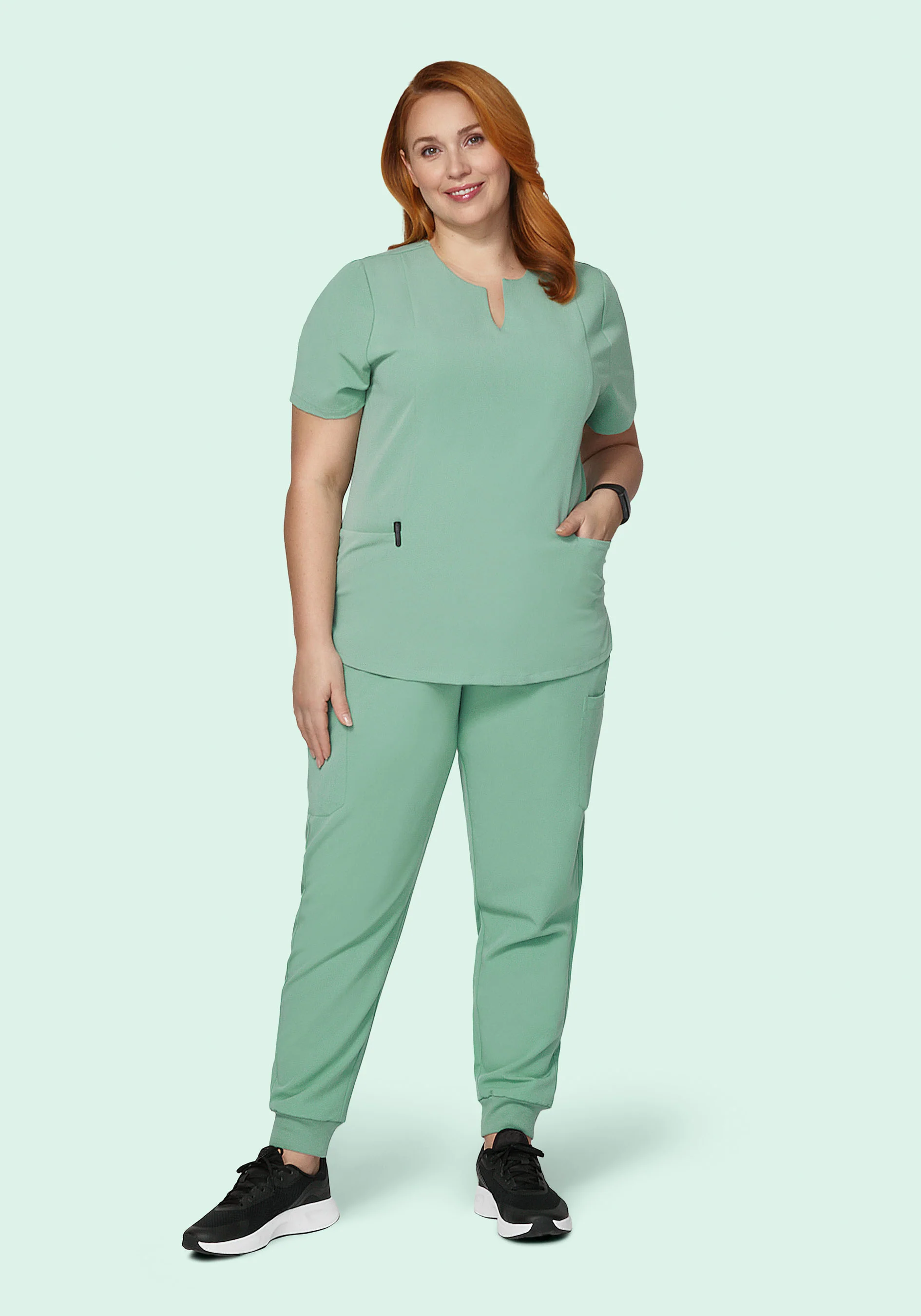 9 Pocket Joggers Jade - Image 5
