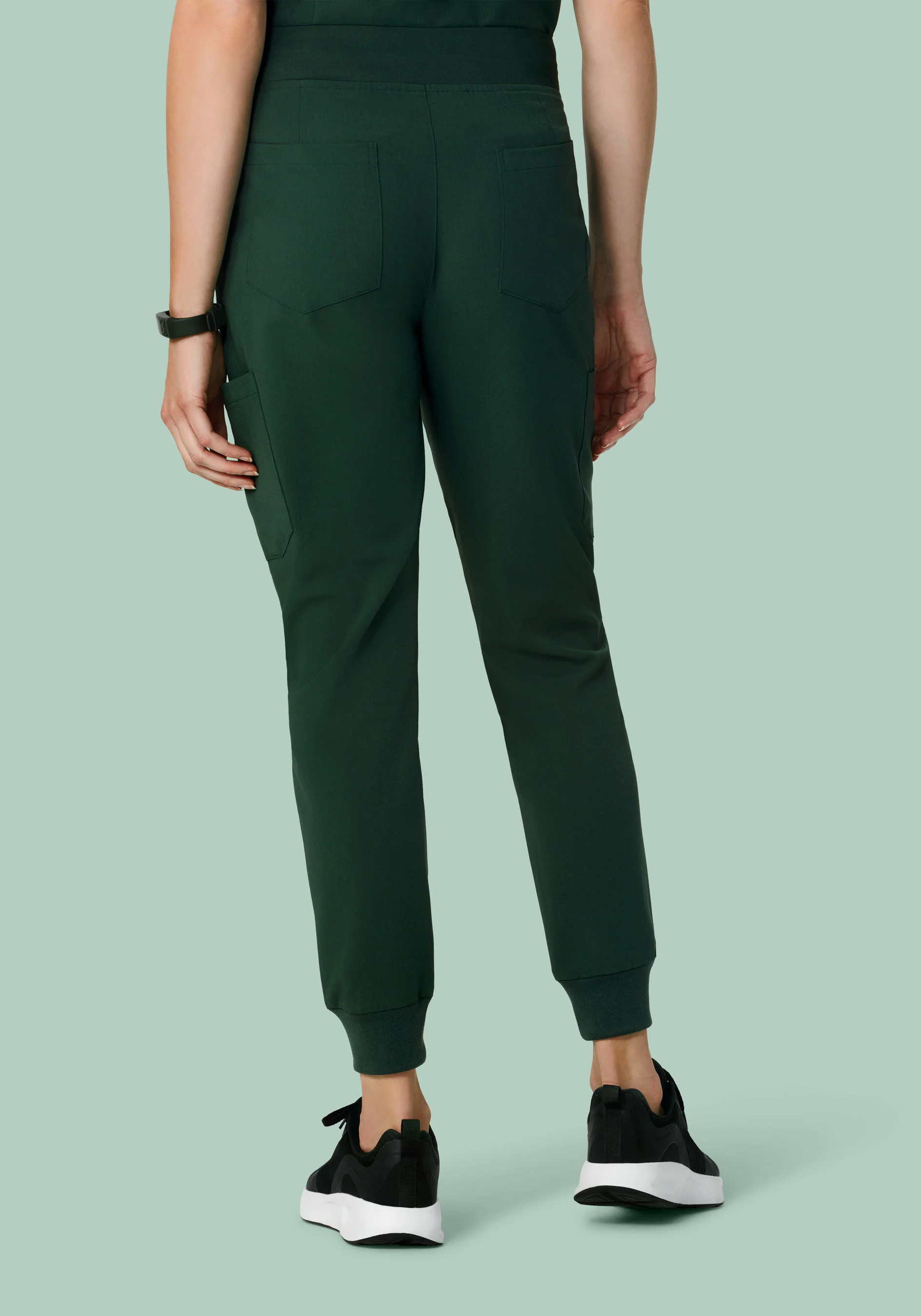 9 Pocket Joggers Midnight Green - Image 5