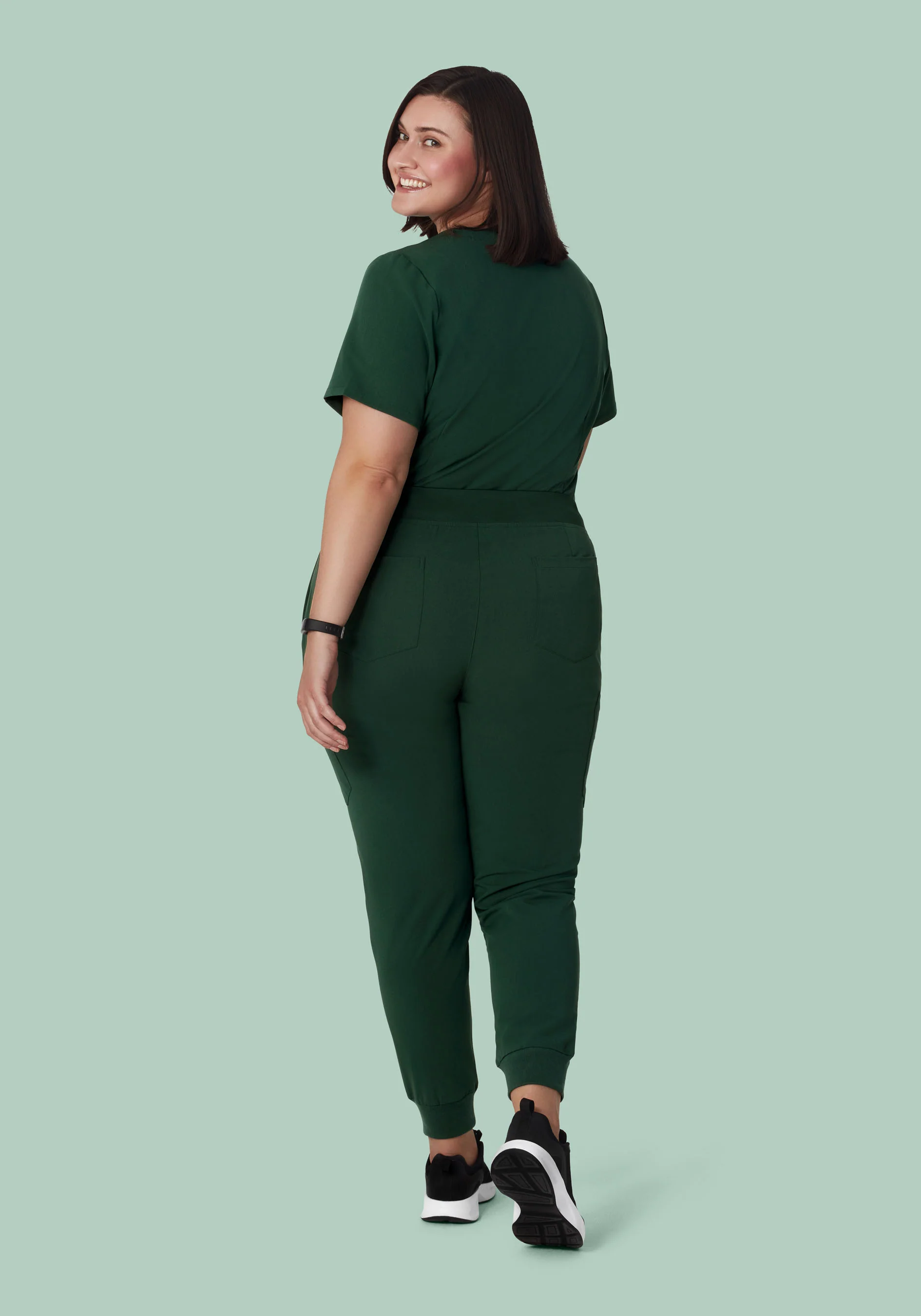 9 Pocket Joggers Midnight Green - Image 9