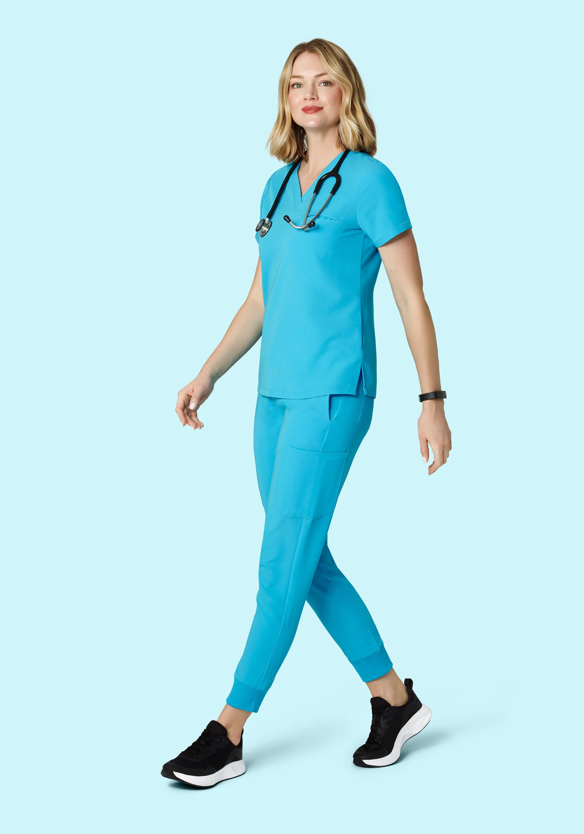 9 Pocket Joggers Pacific Blue - Image 4