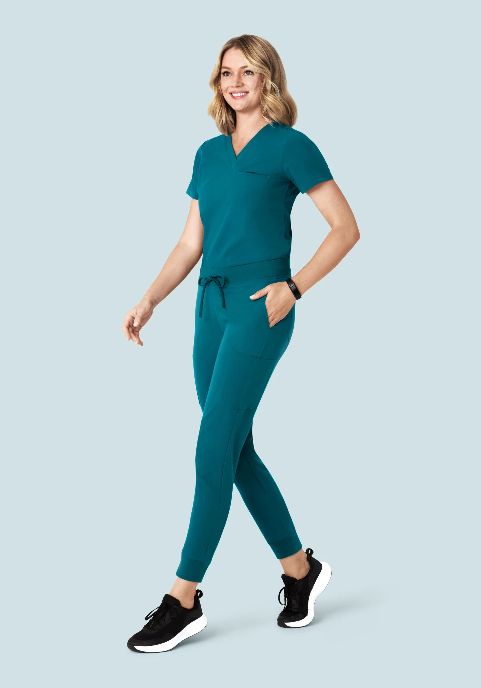 9 Pocket Joggers Peacock - Image 2