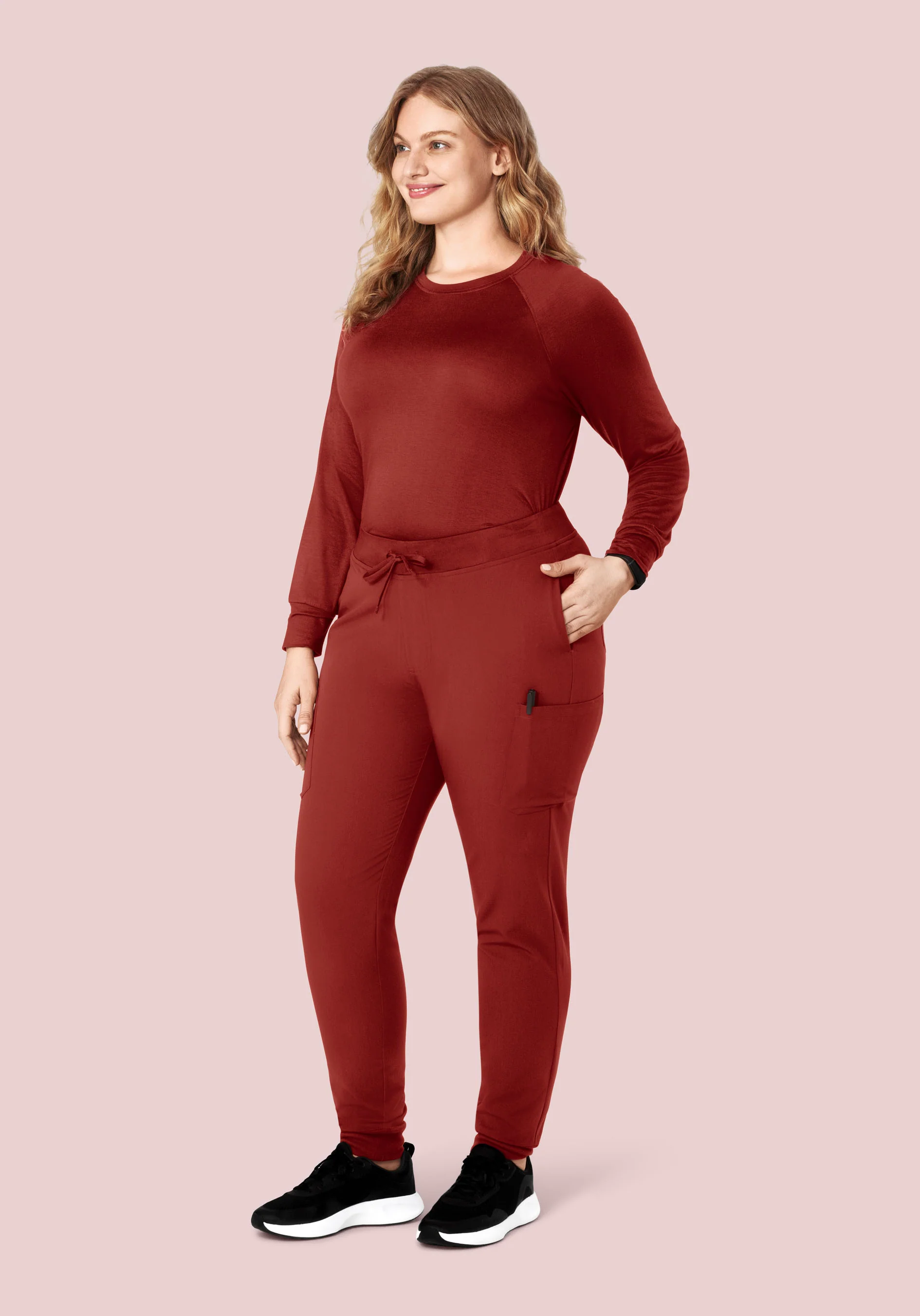 9 Pocket Joggers Rosewood - Image 6