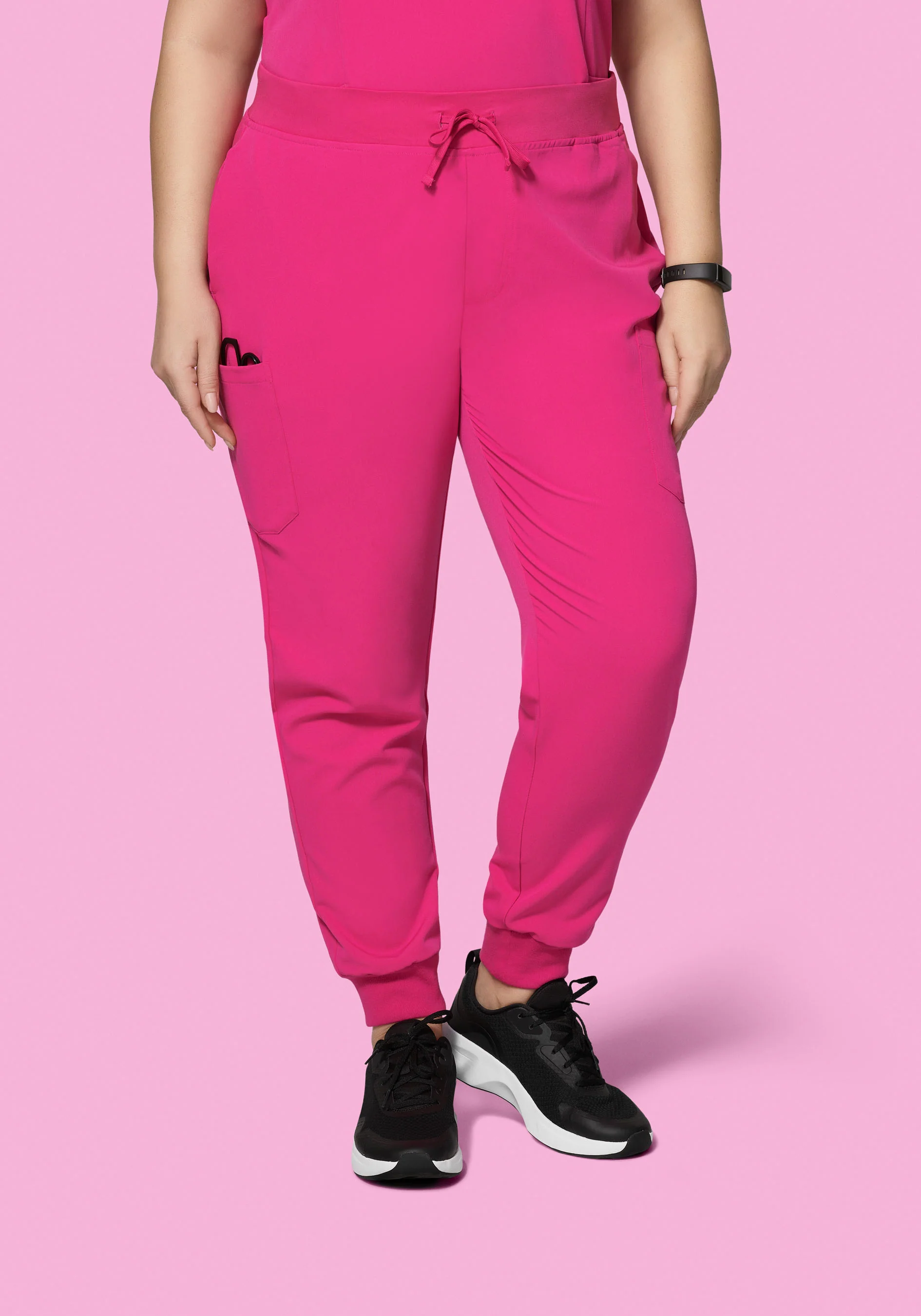 9 Pocket Joggers Shocking Pink - Image 4