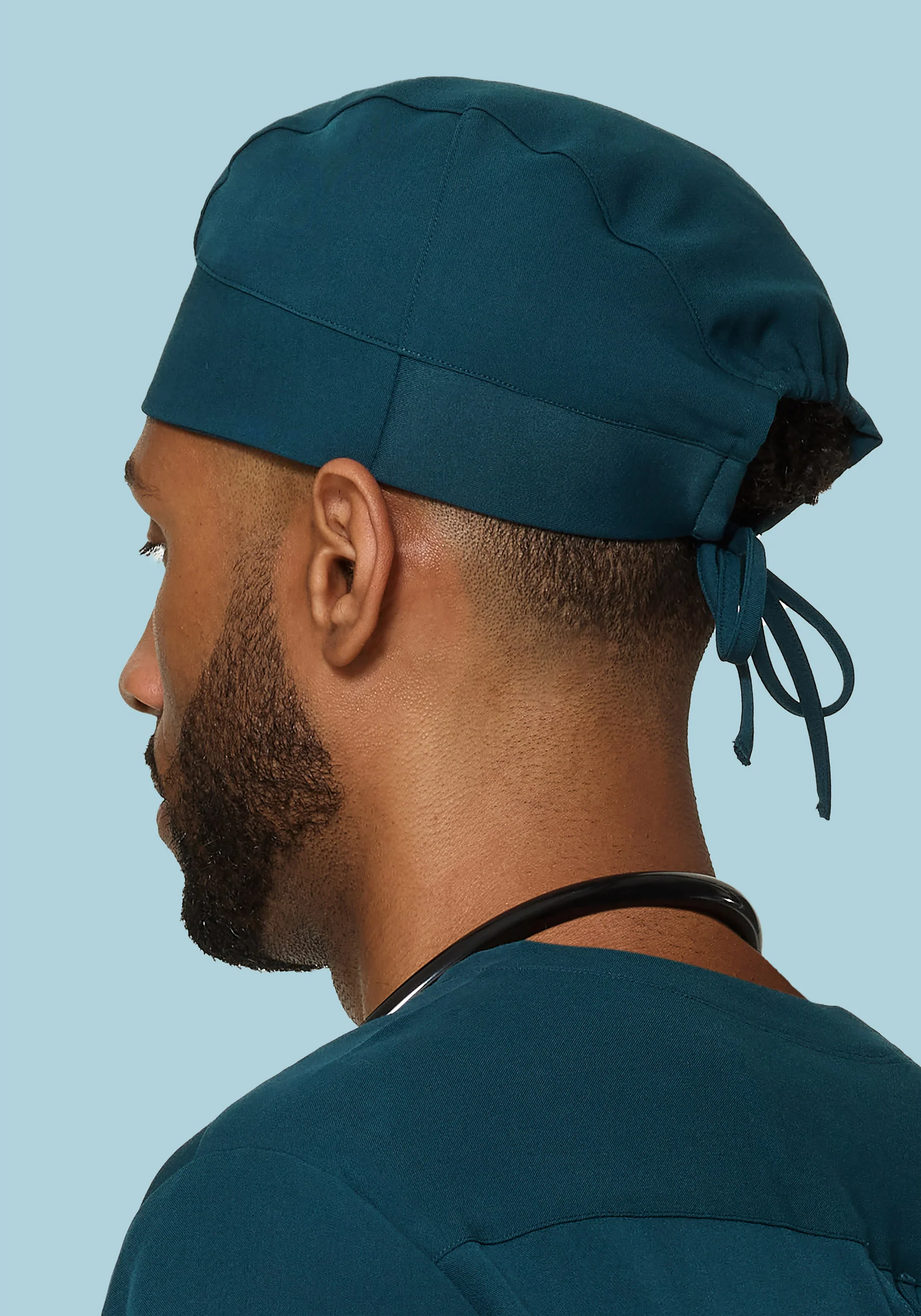 Contemporary Scrub Cap Caribbean Blue - Image 4