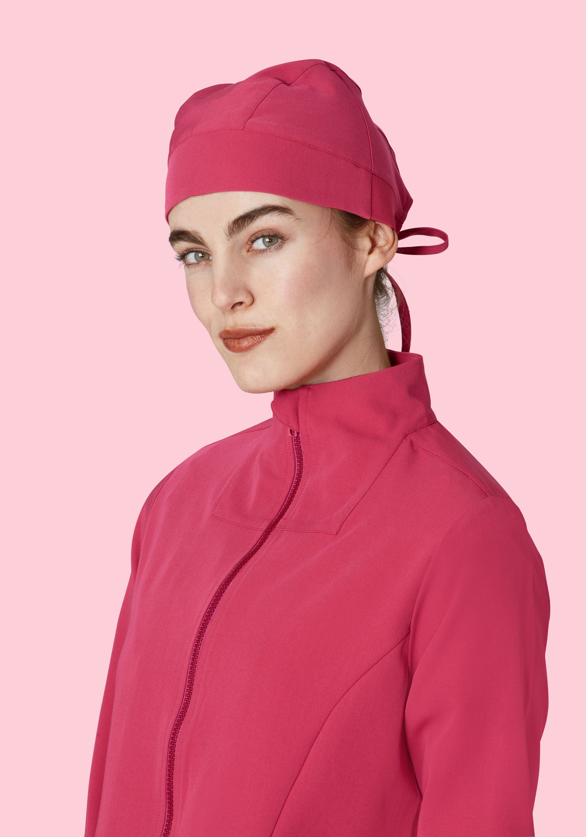 Contemporary Scrub Cap Deep Magenta - Image 2