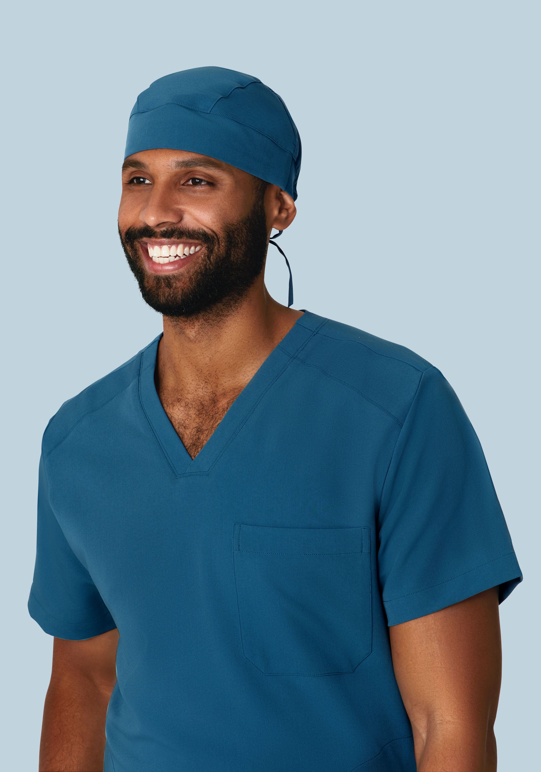 Contemporary Scrub Cap Harbor Blue - Image 3