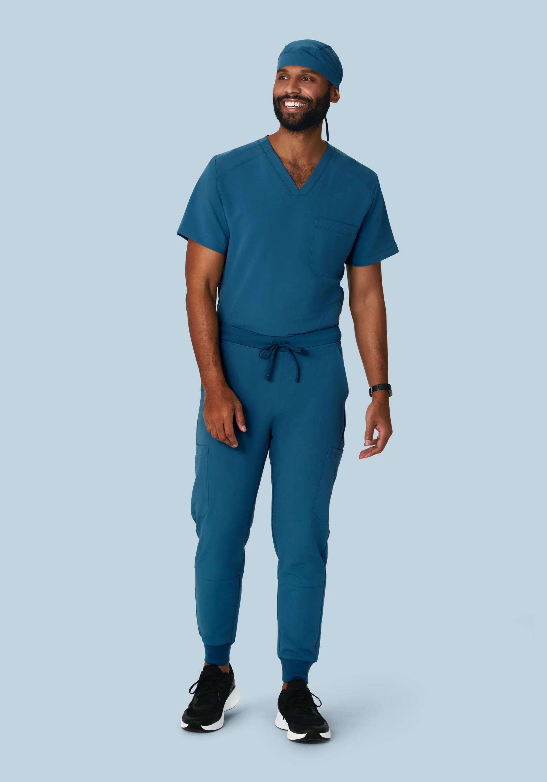 Contemporary Scrub Cap Harbor Blue - Image 4