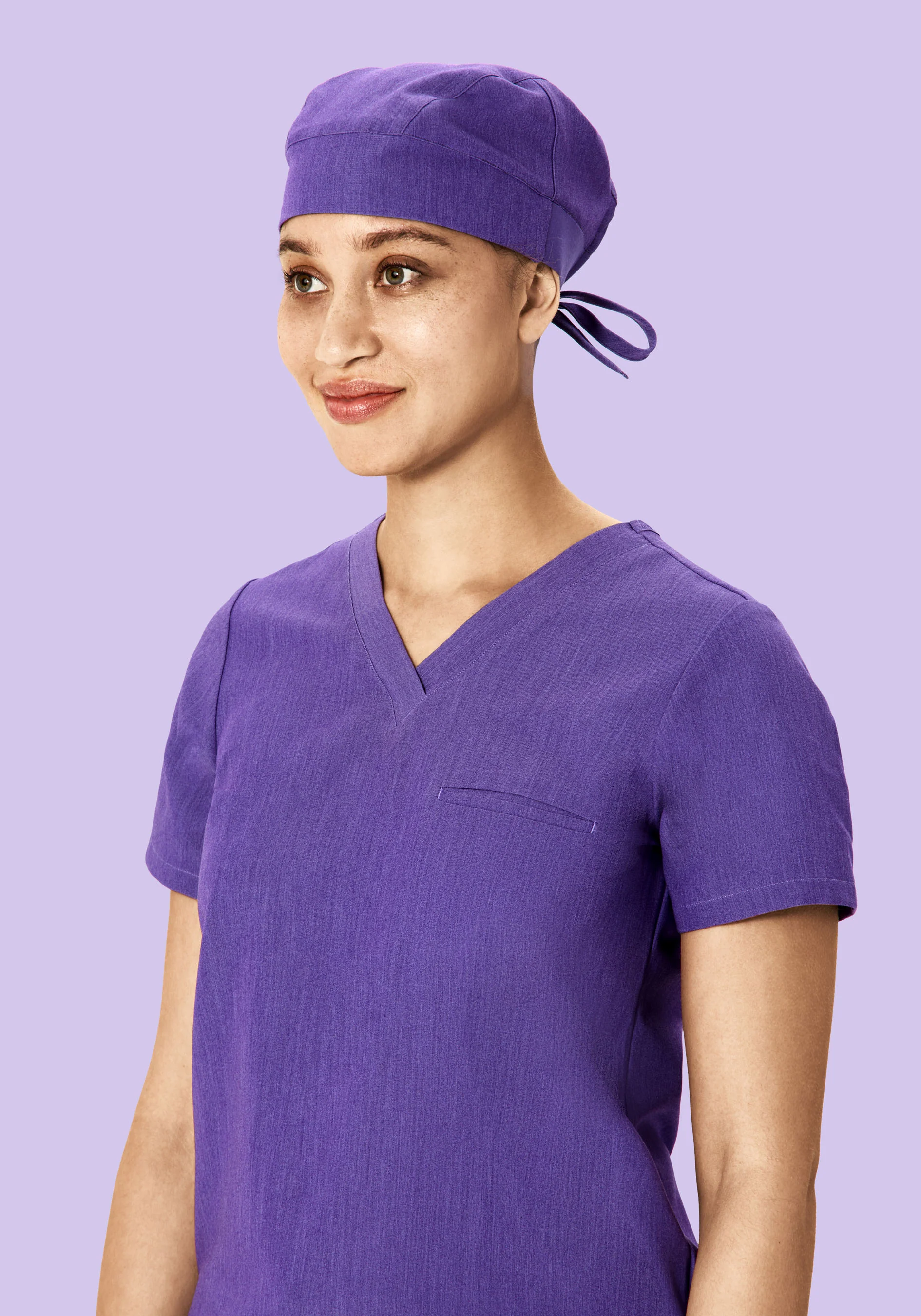 Contemporary Scrub Cap Heather Grape