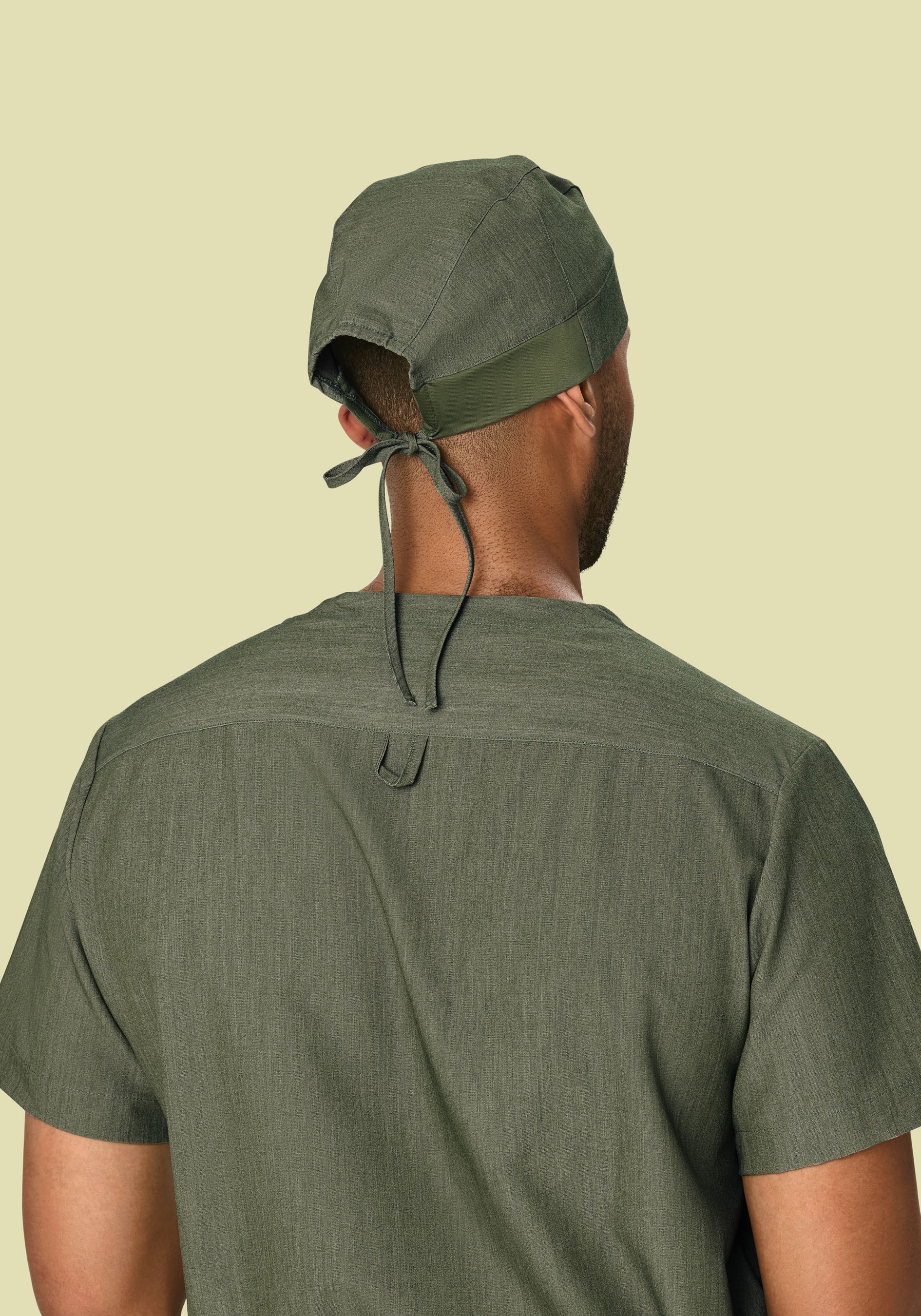 Contemporary Scrub Cap Heather Olive - Image 2