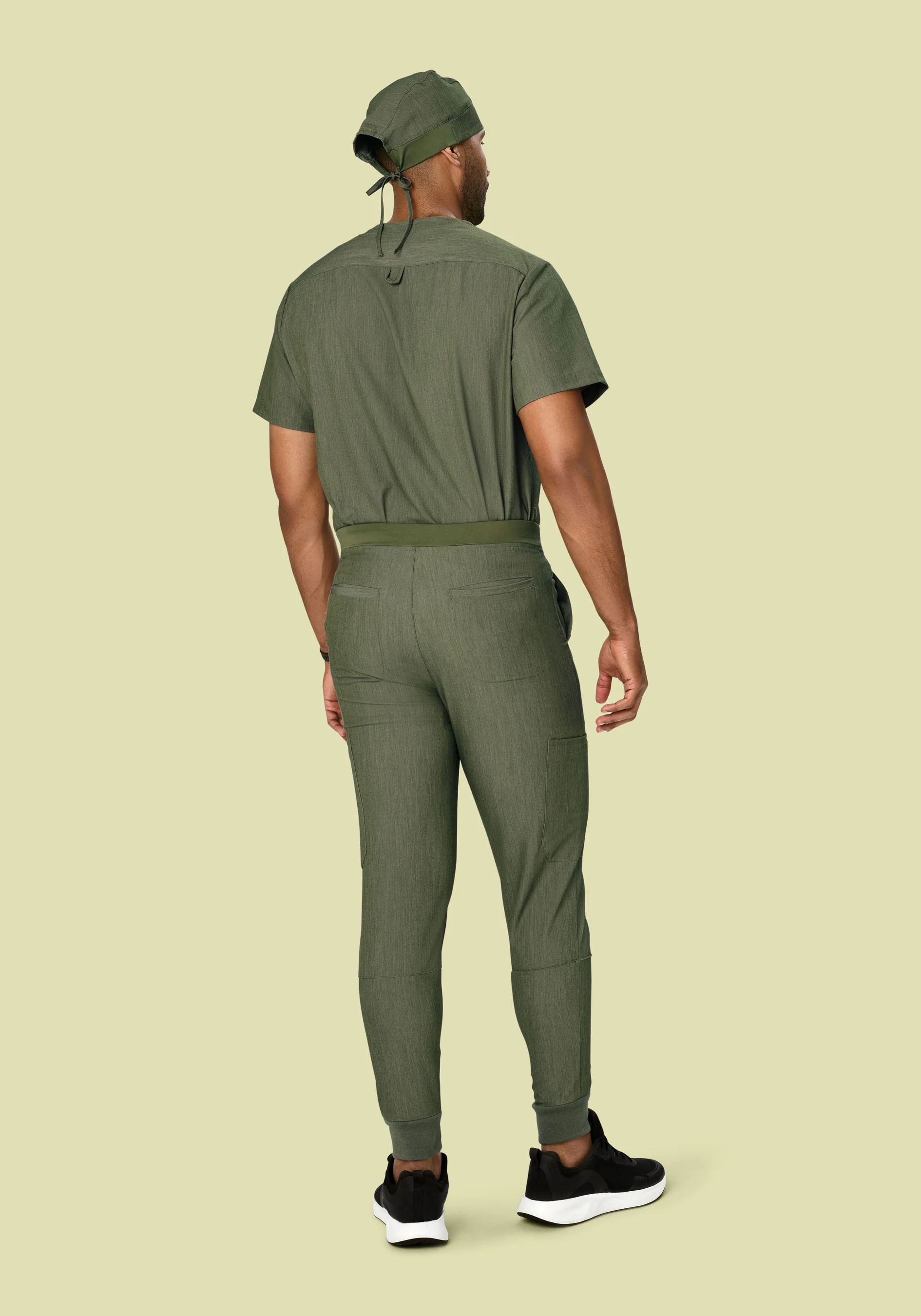 Contemporary Scrub Cap Heather Olive - Image 4