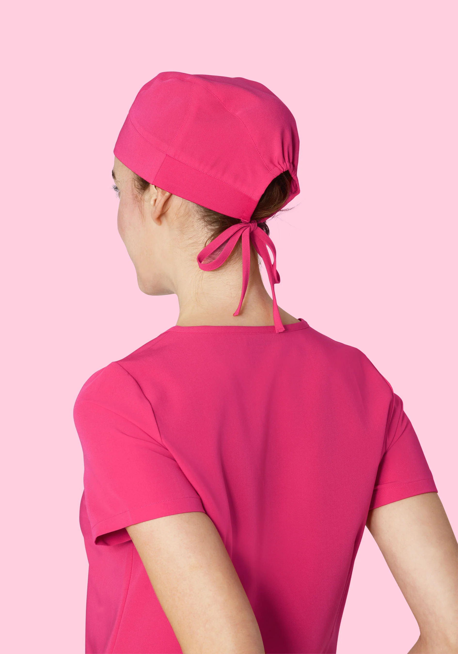 Contemporary Scrub Cap Hot Pink - Image 2