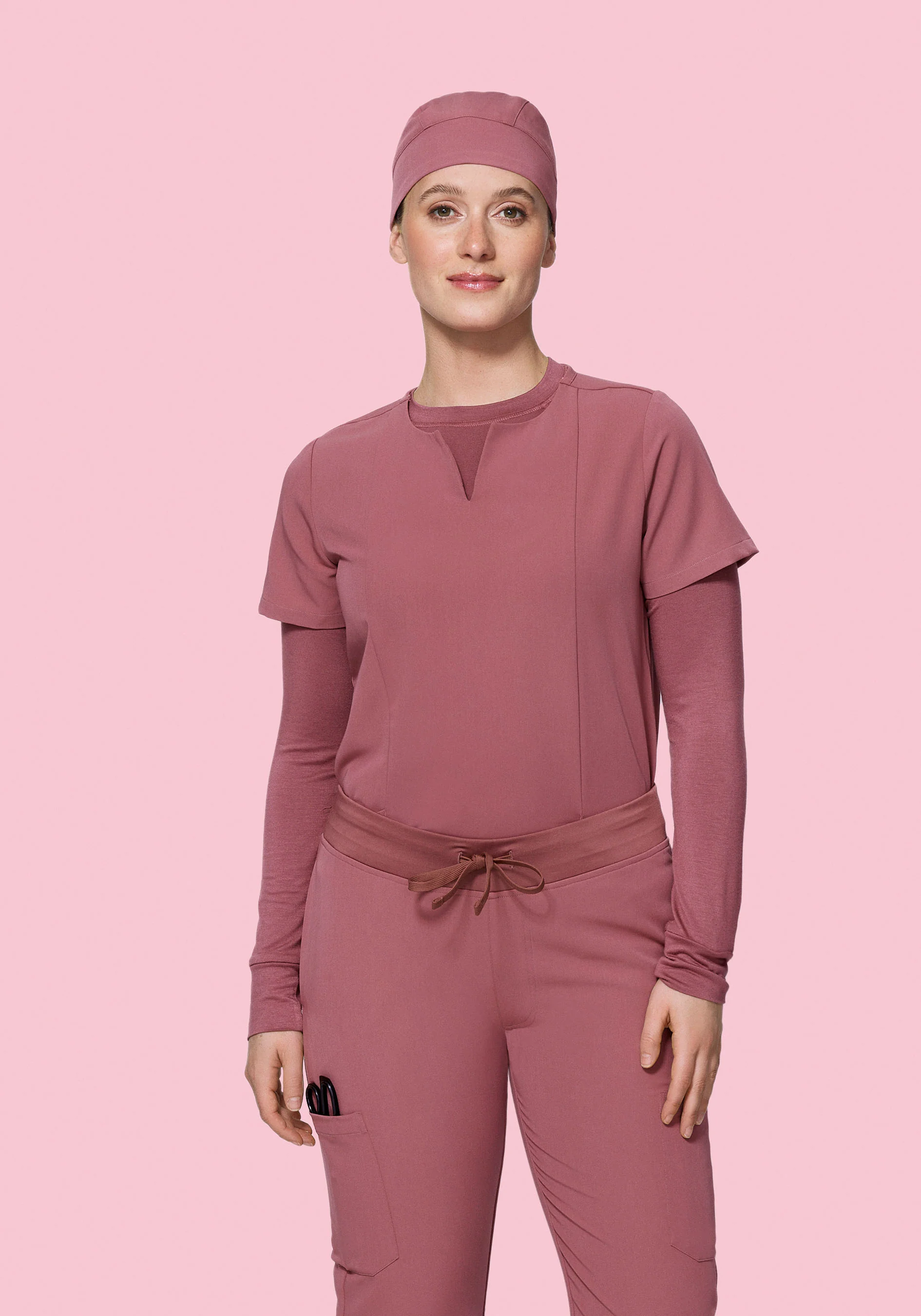 Contemporary Scrub Cap Mauve - Image 3