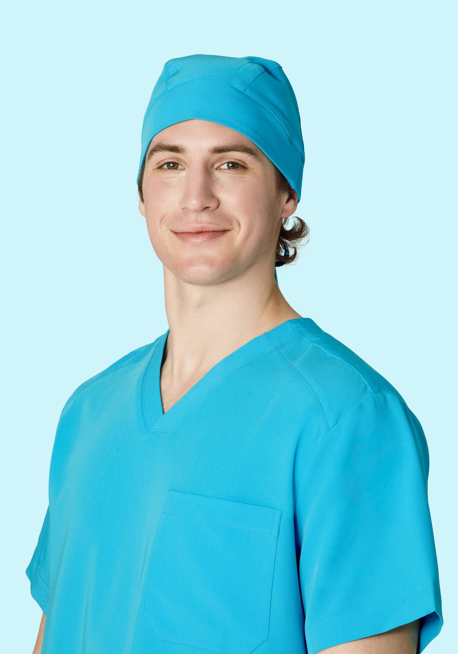 Contemporary Scrub Cap Pacific Blue - Image 3