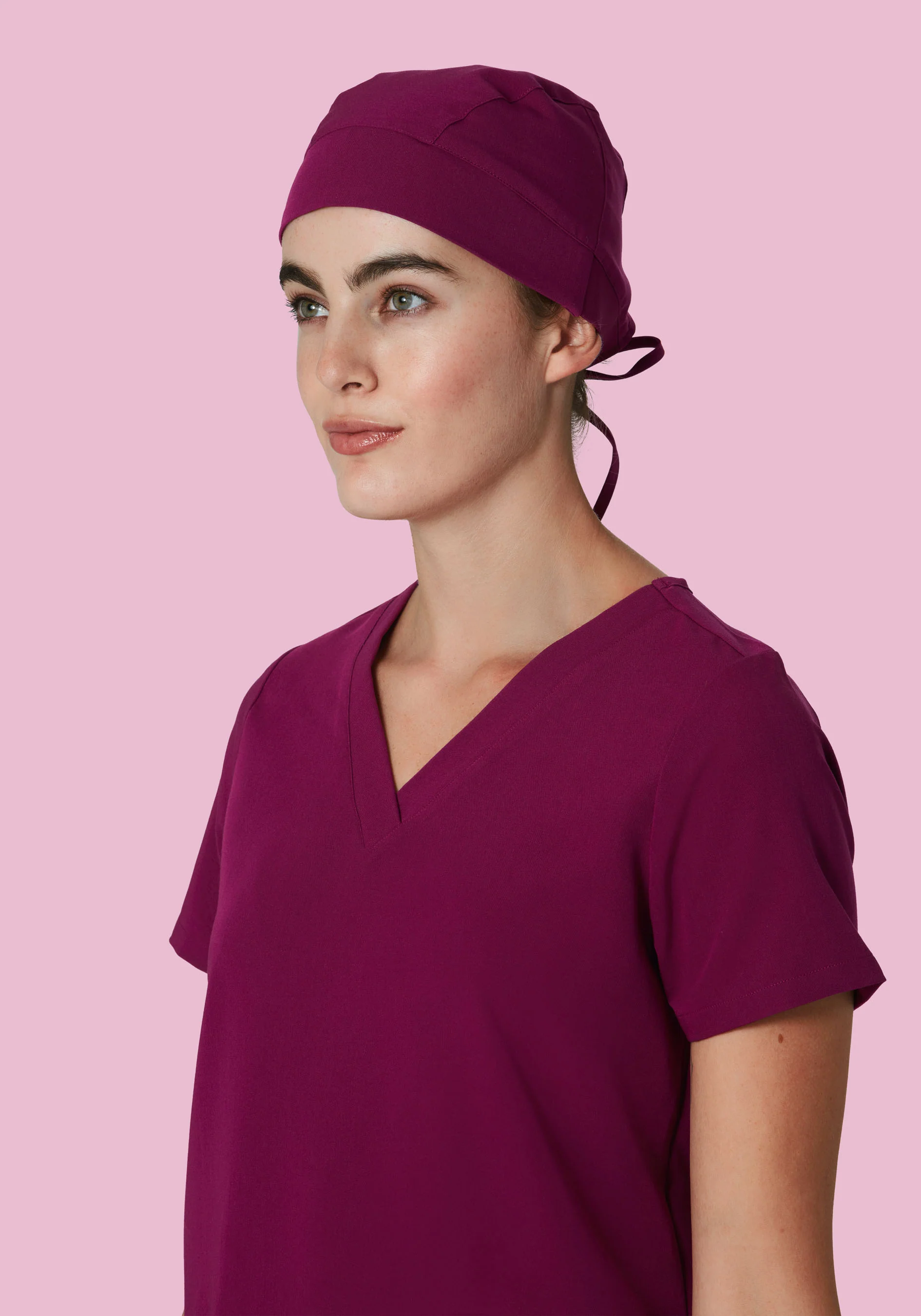 Contemporary Scrub Cap Sangria