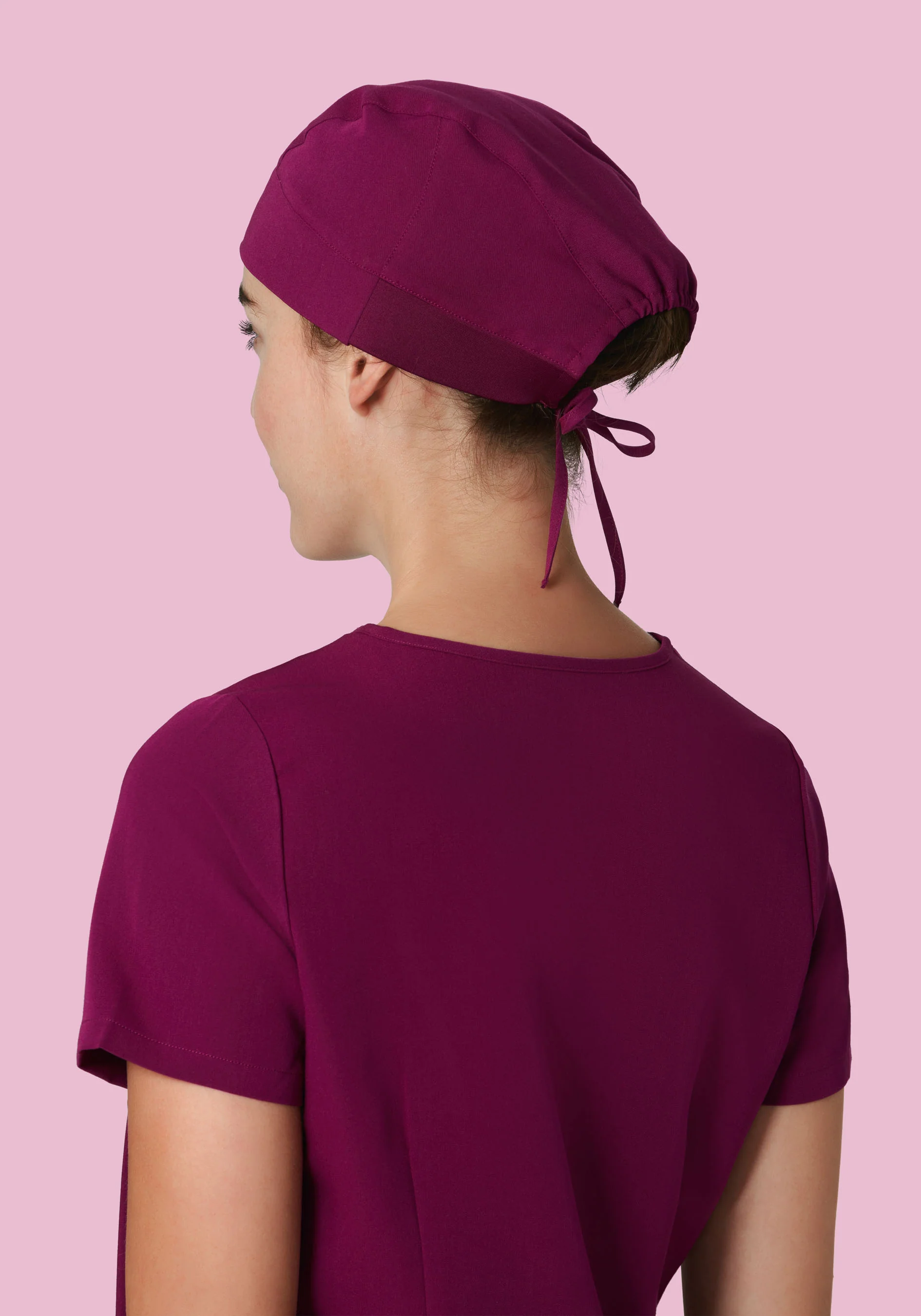 Contemporary Scrub Cap Sangria - Image 2