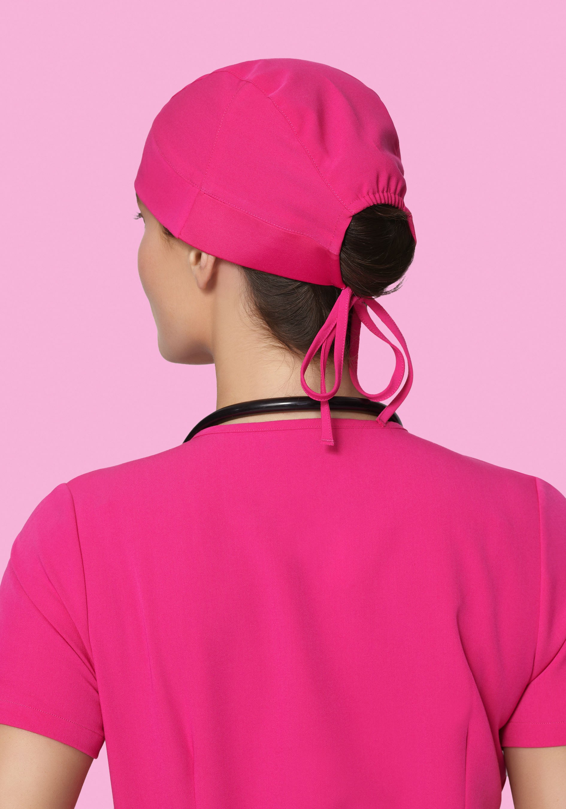Contemporary Scrub Cap Shocking Pink - Image 2
