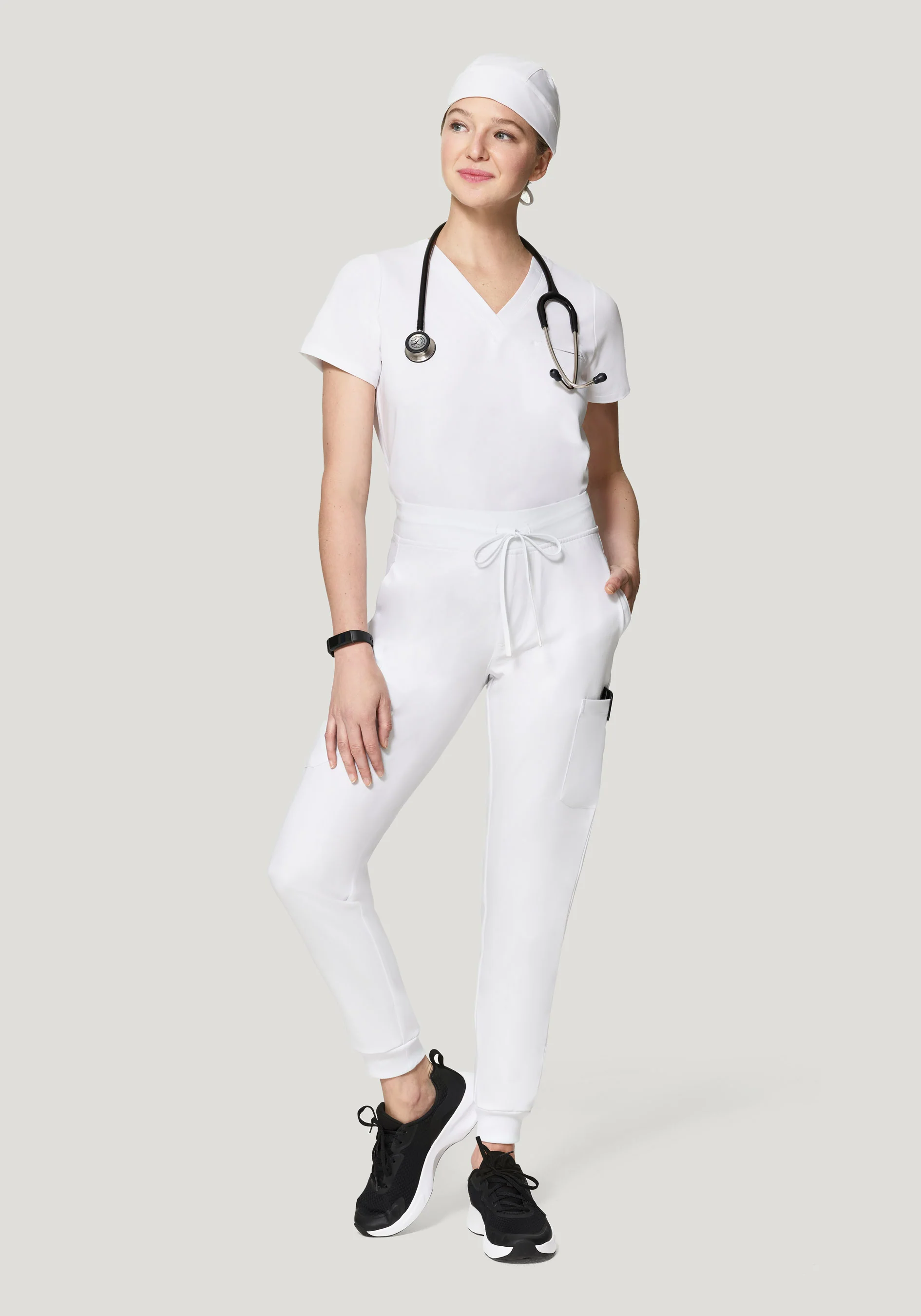 Contemporary Scrub Cap White - Image 2