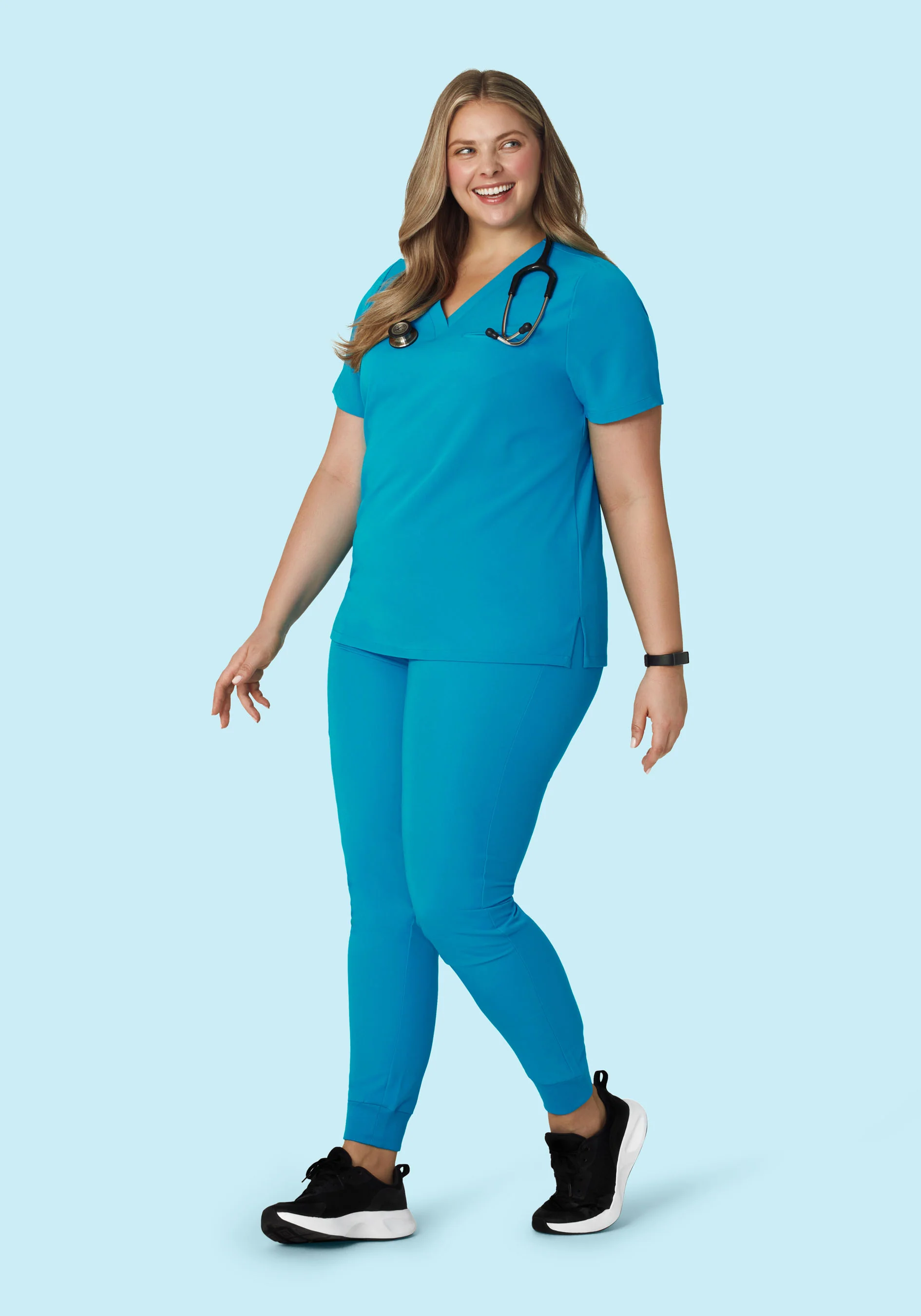 High Waisted Joggers Azure - Image 6