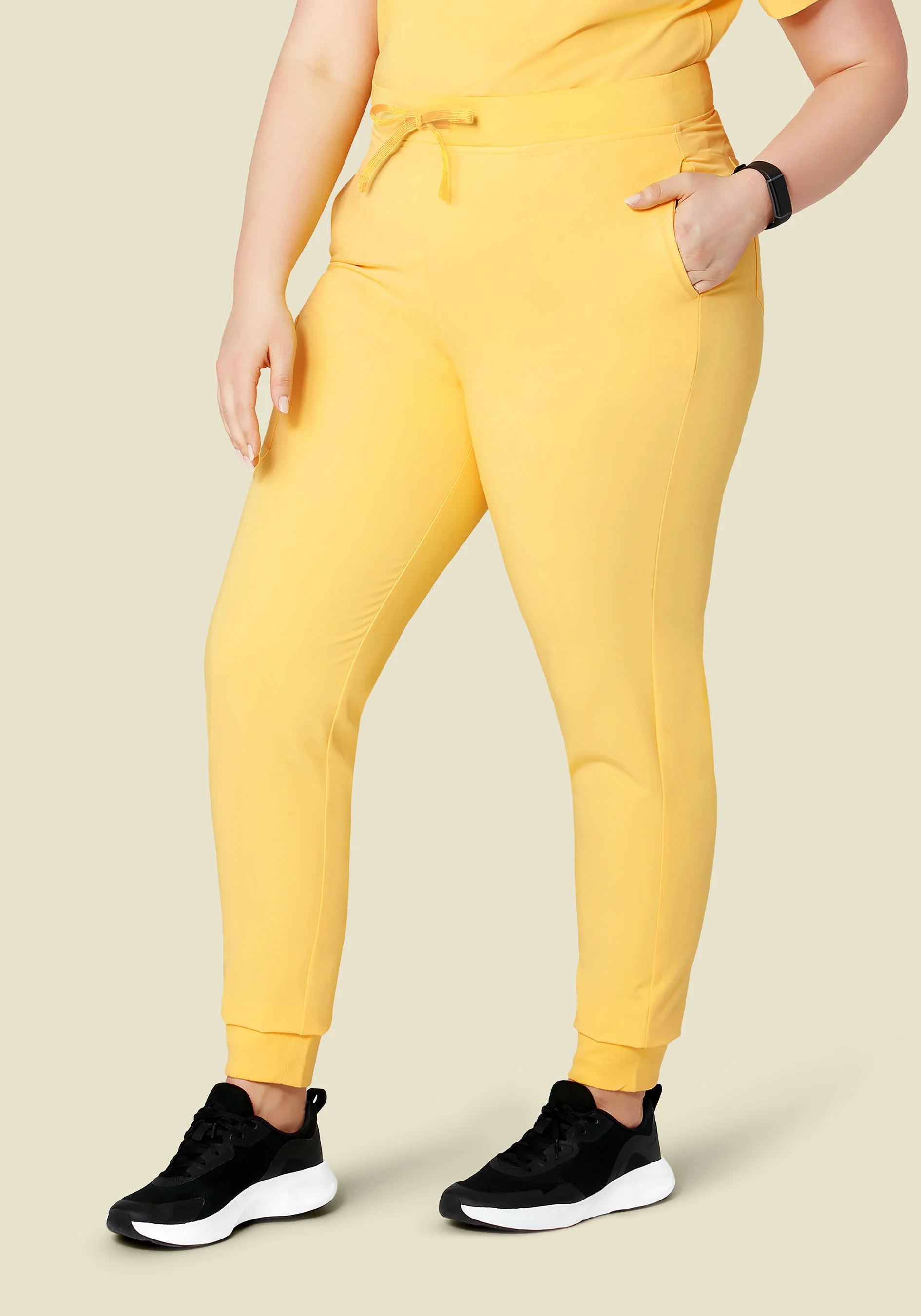 High Waisted Joggers Lemonade - Image 5