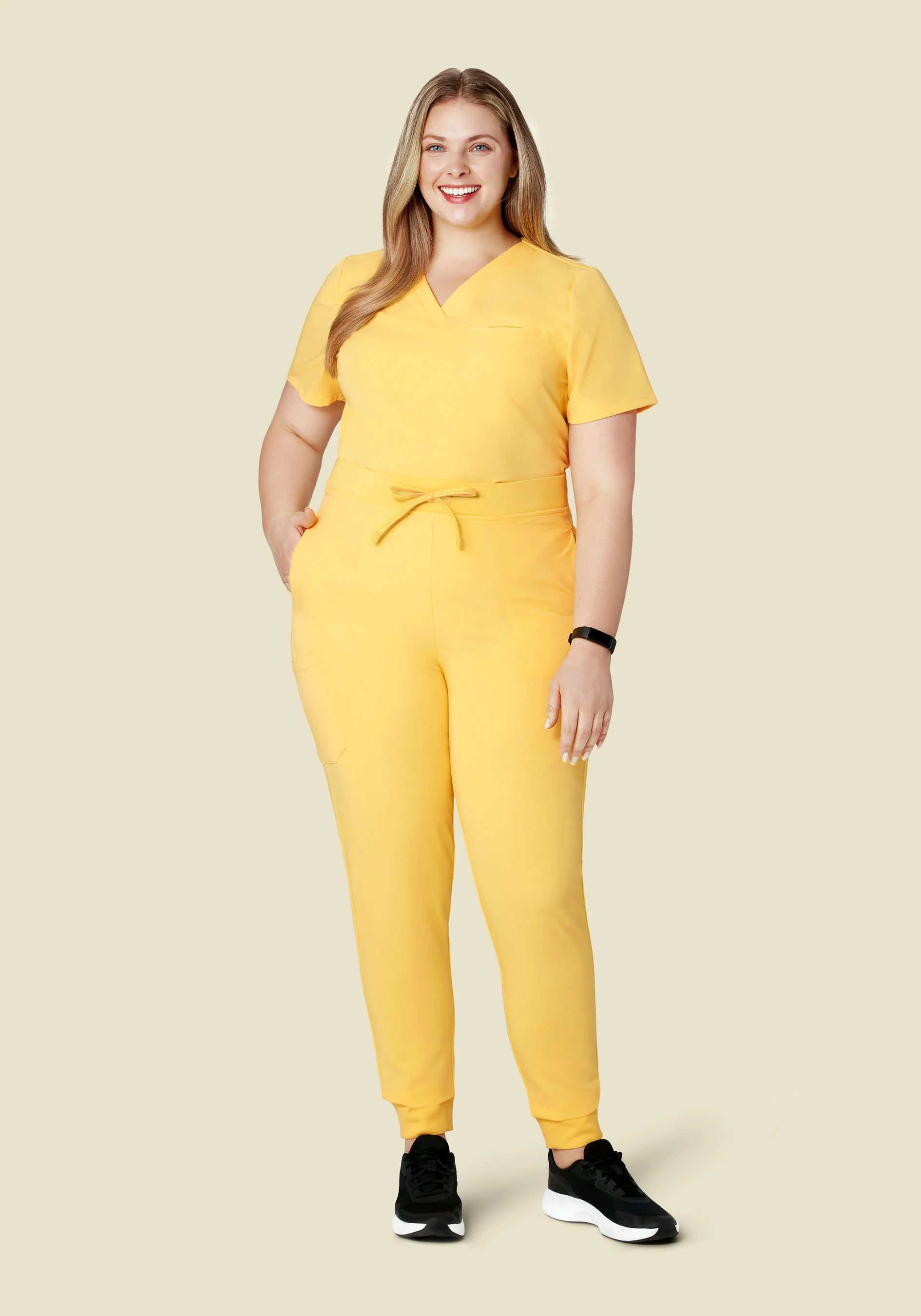 High Waisted Joggers Lemonade - Image 6