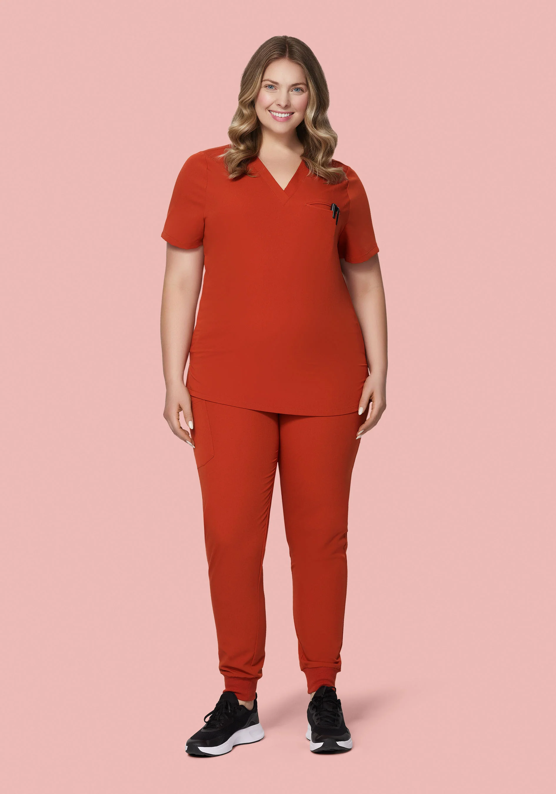 High Waisted Joggers Rust - Image 6