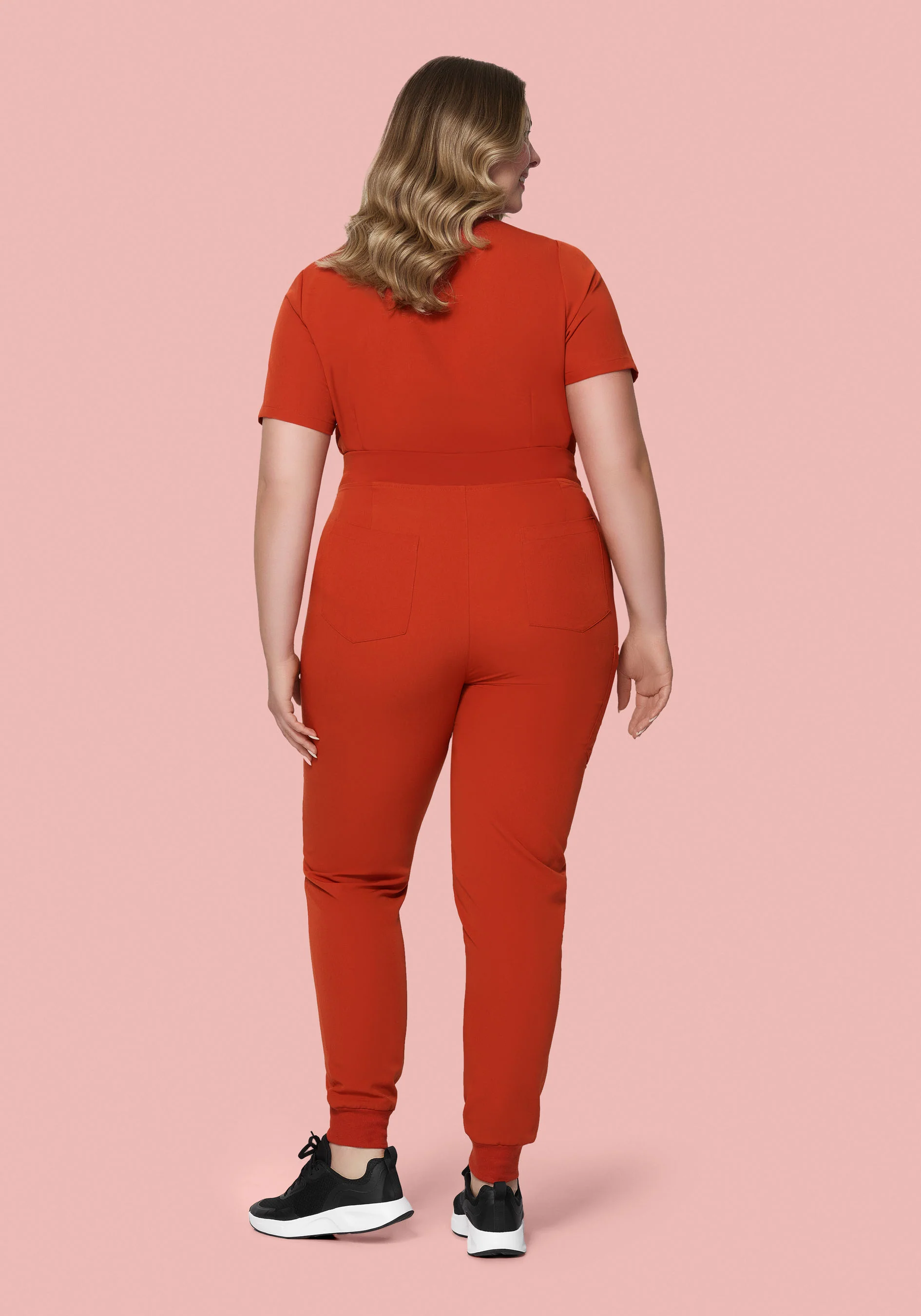 High Waisted Joggers Rust - Image 7