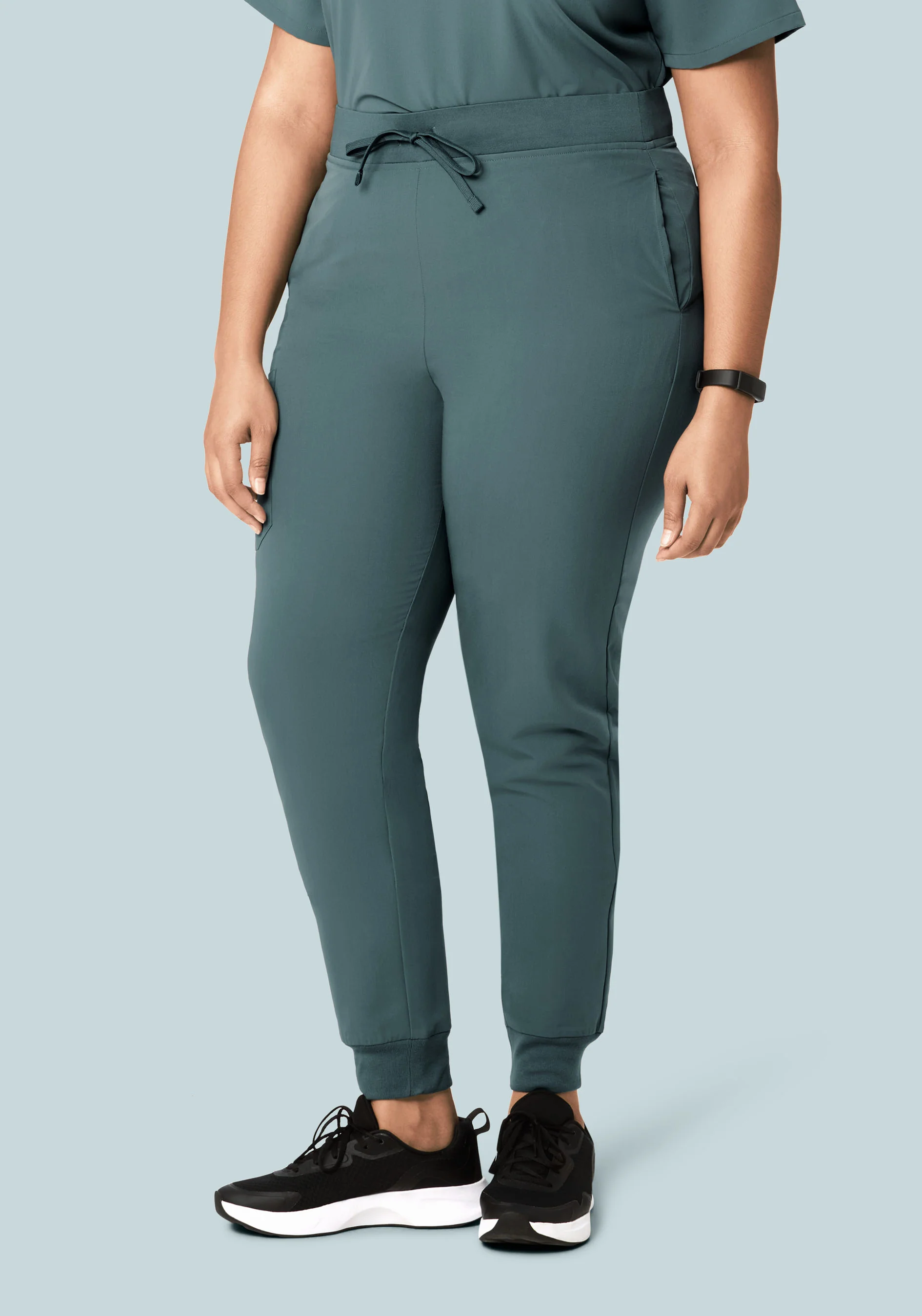 High Waisted Joggers Stormy Sky - Image 5