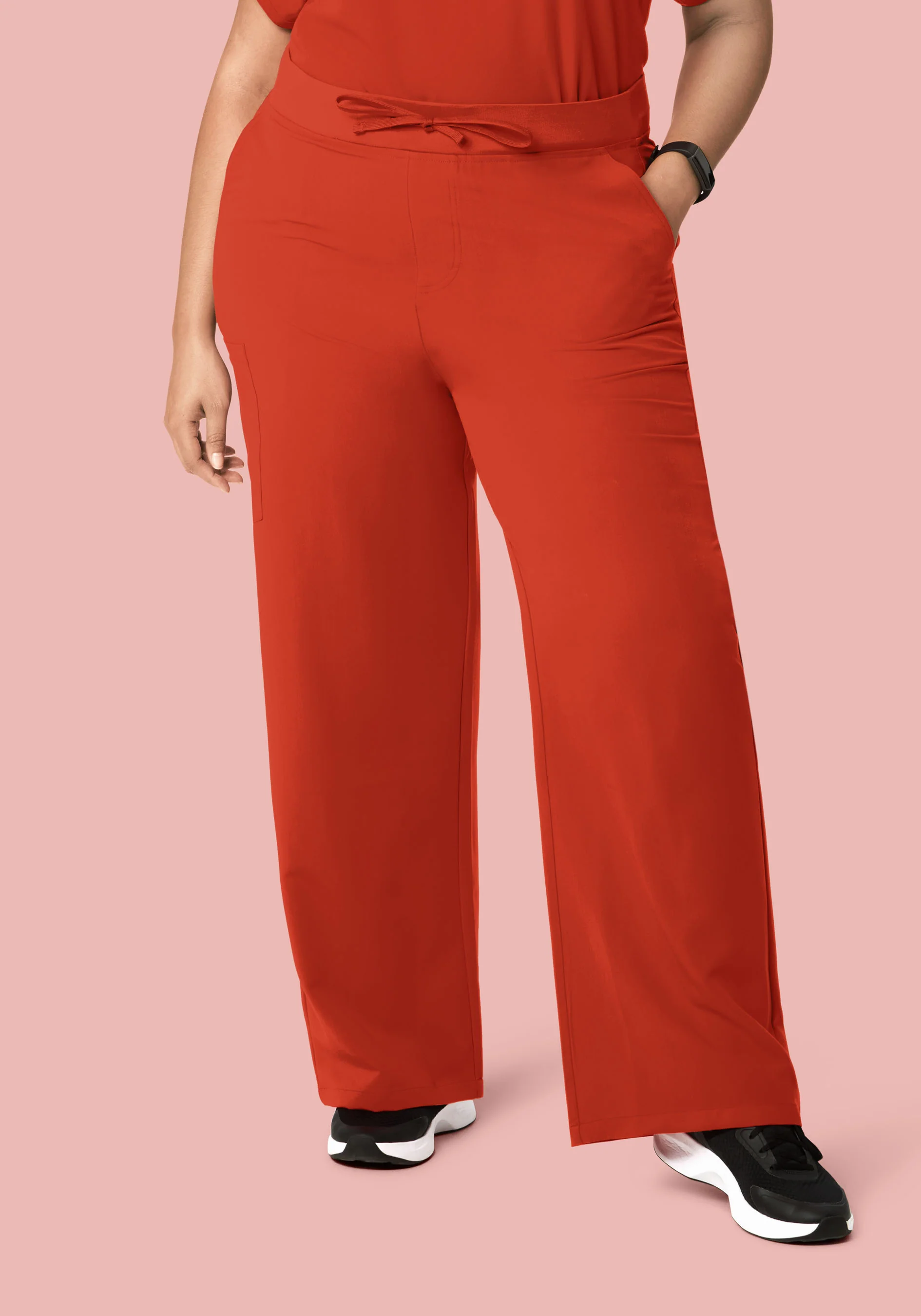 High Waisted Wide Leg Rust - Image 4