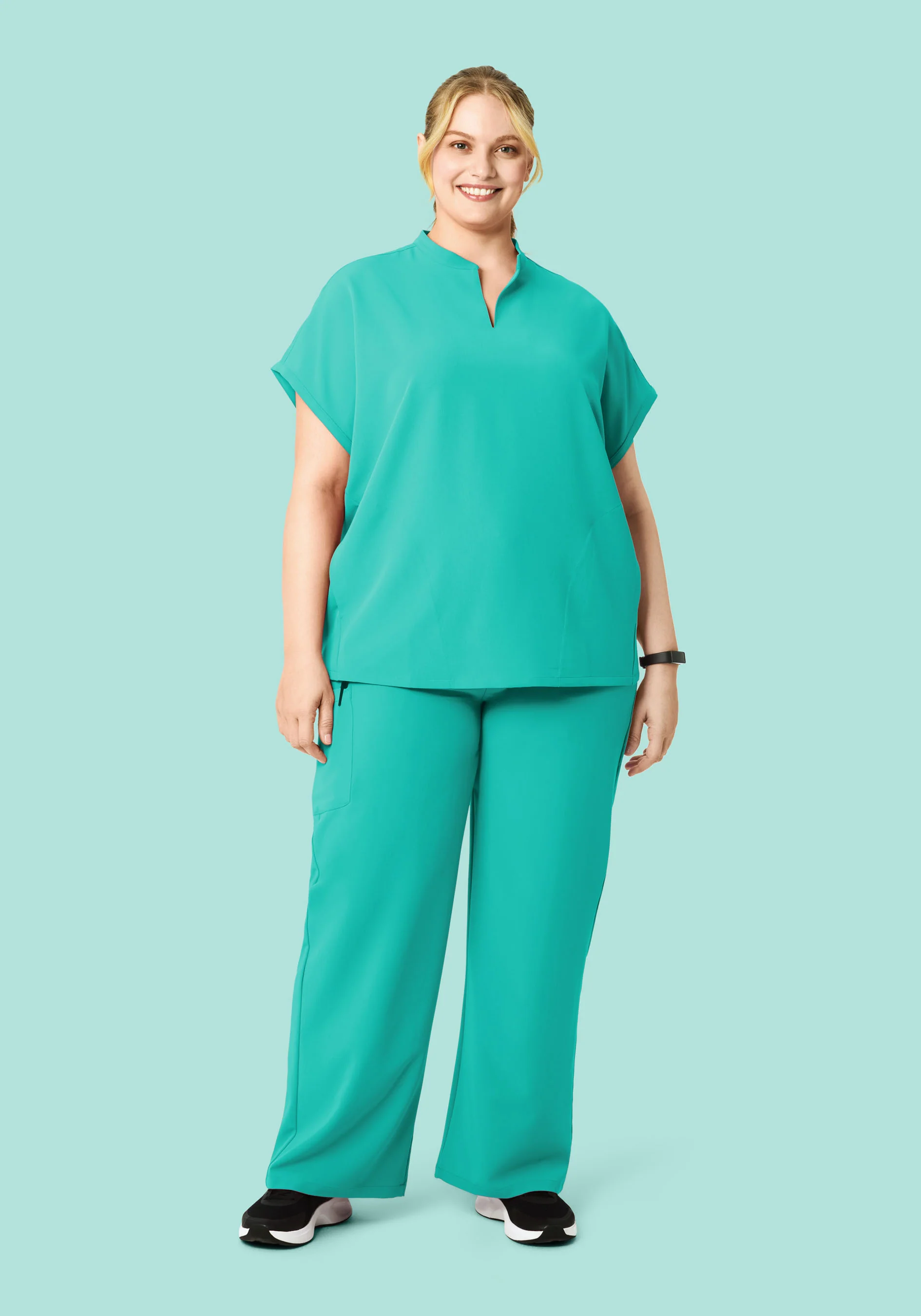 High Waisted Wide Leg Surgical Green - Image 5