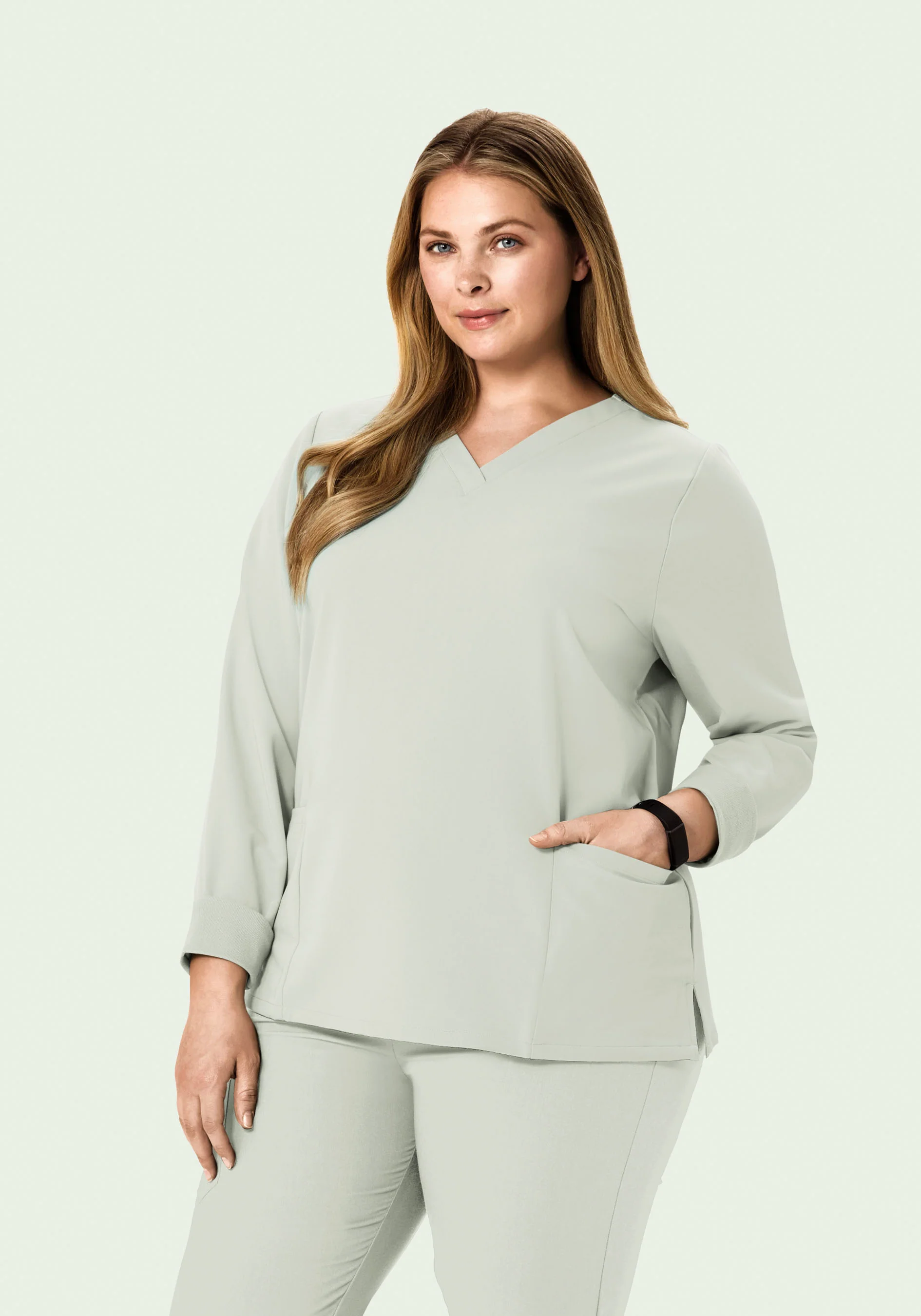 Long Sleeve 6 Pocket Top Northern Droplet - Image 5