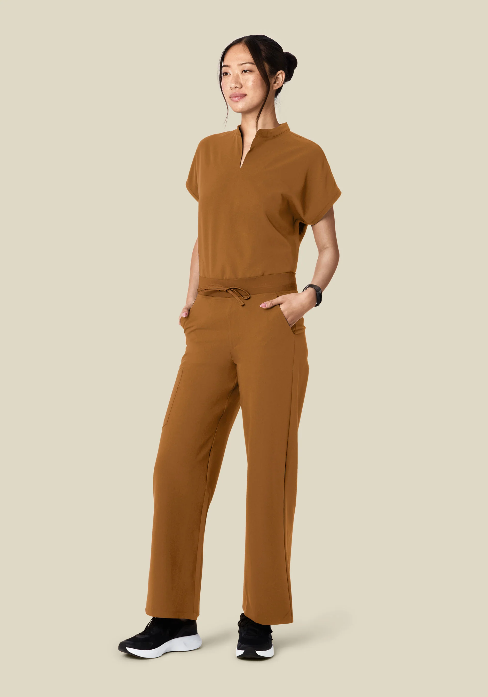 Mandarin Dolman Top Camel - Image 5