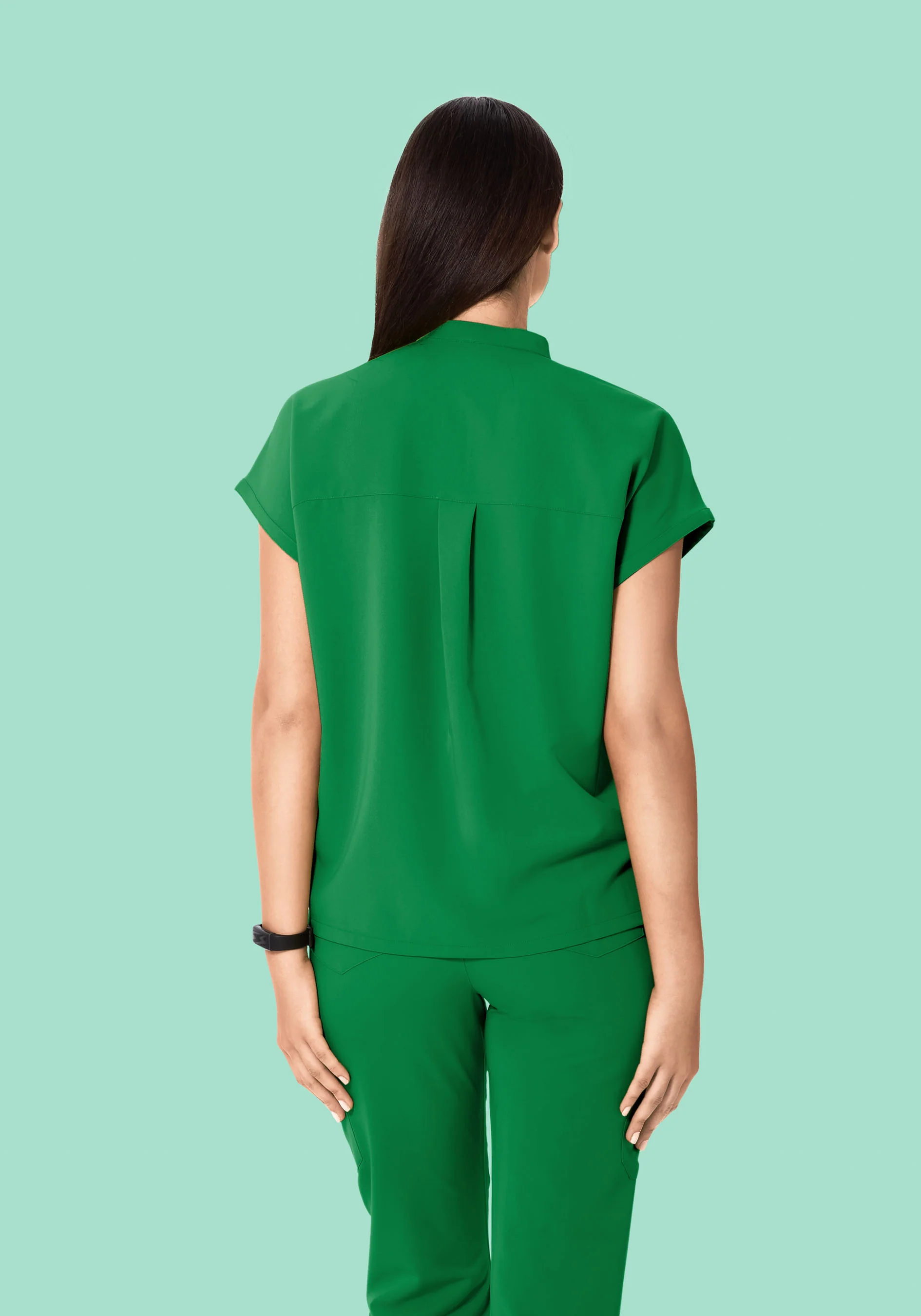 Mandarin Dolman Top Emerald - Image 4