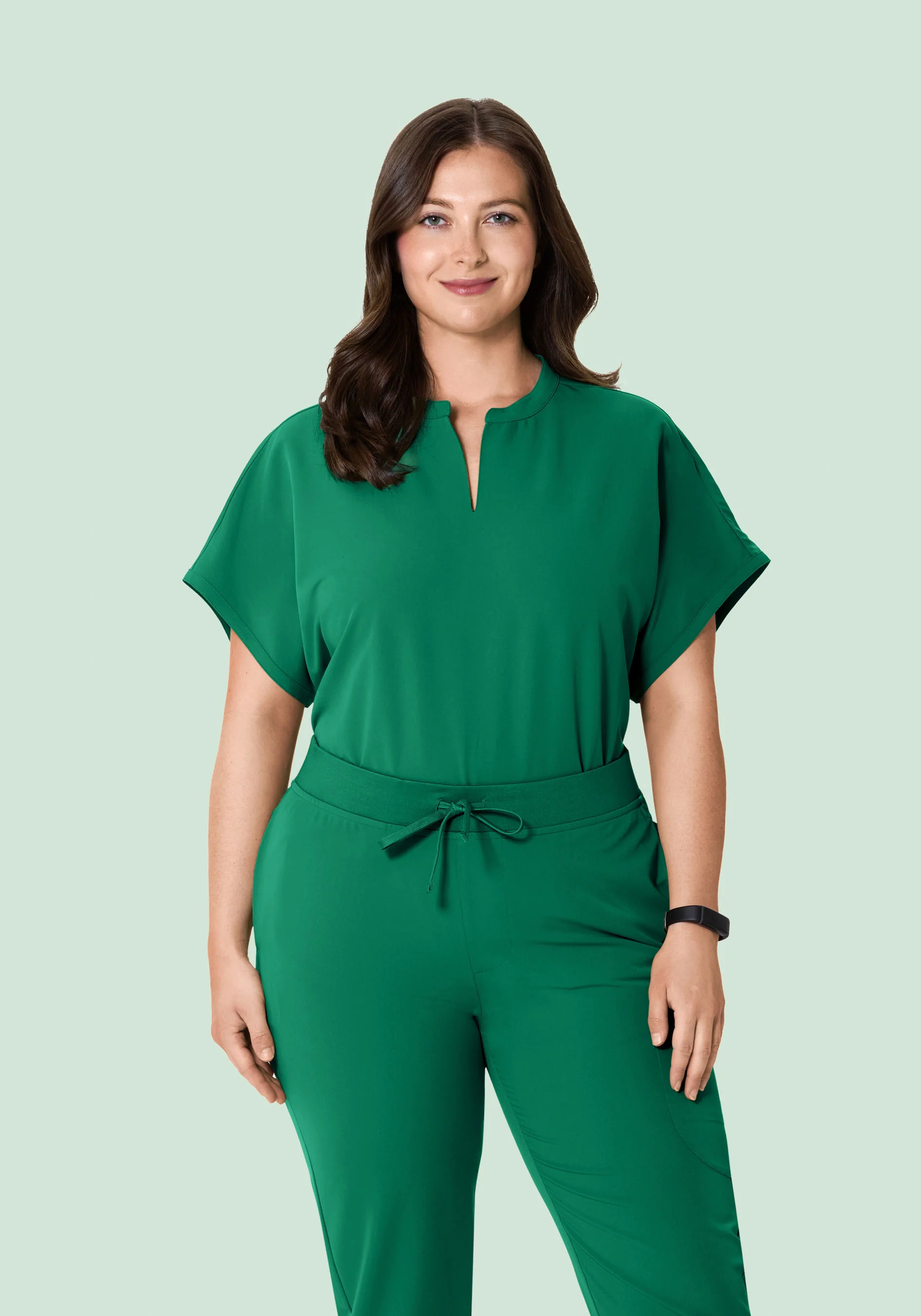 Mandarin Dolman Top Envy Green - Image 7