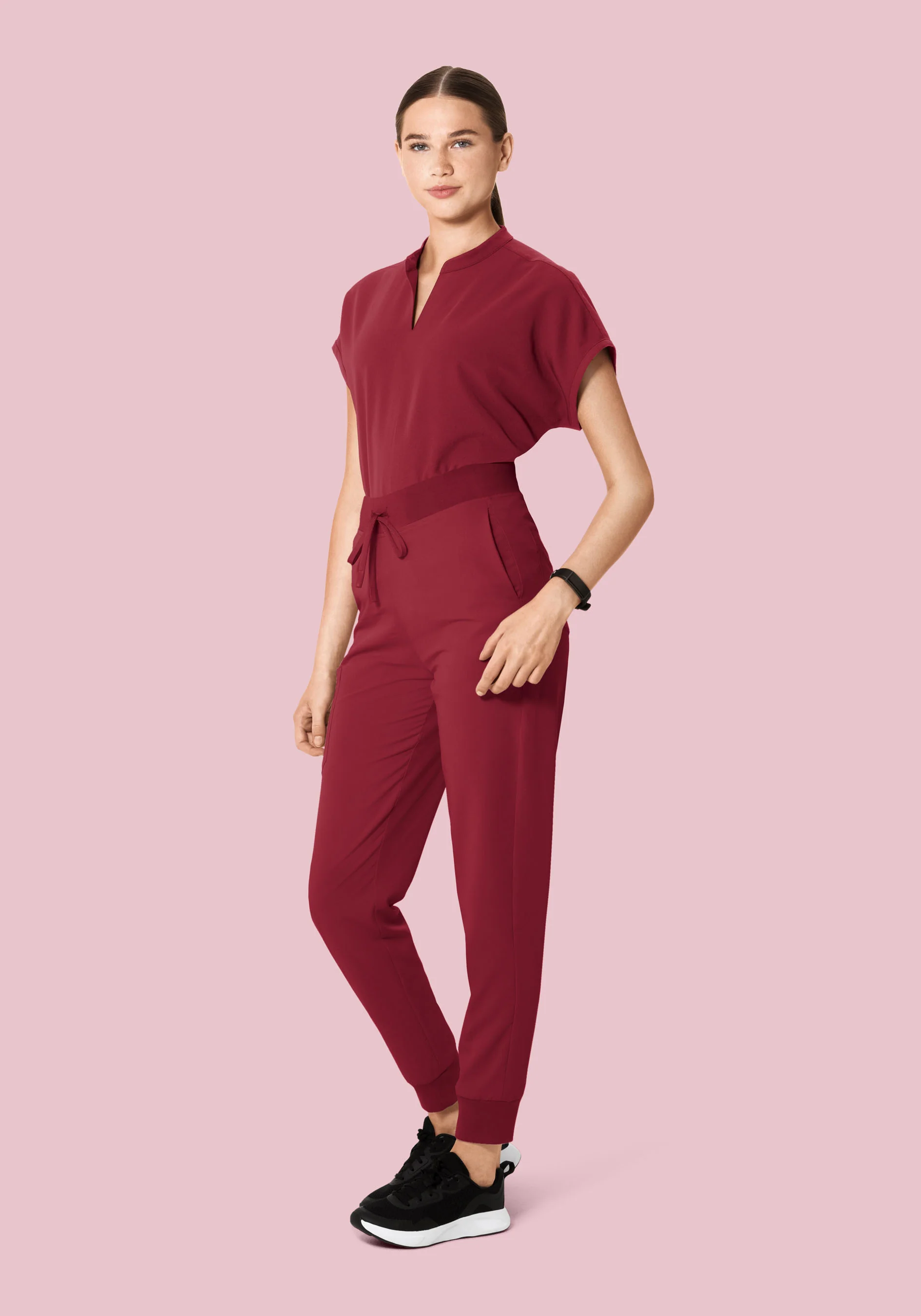 Mandarin Dolman Top Garnet - Image 3