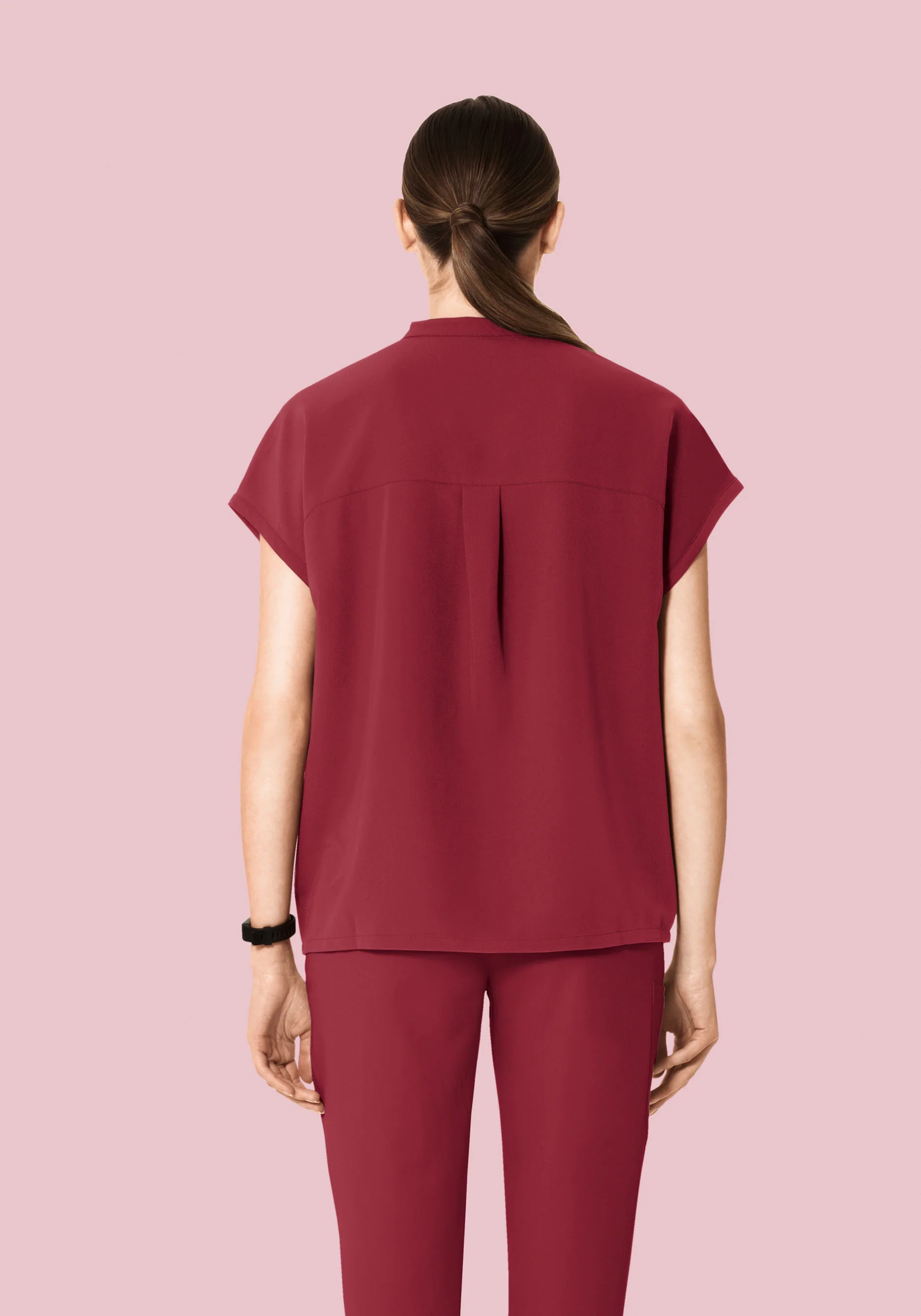 Mandarin Dolman Top Garnet - Image 4