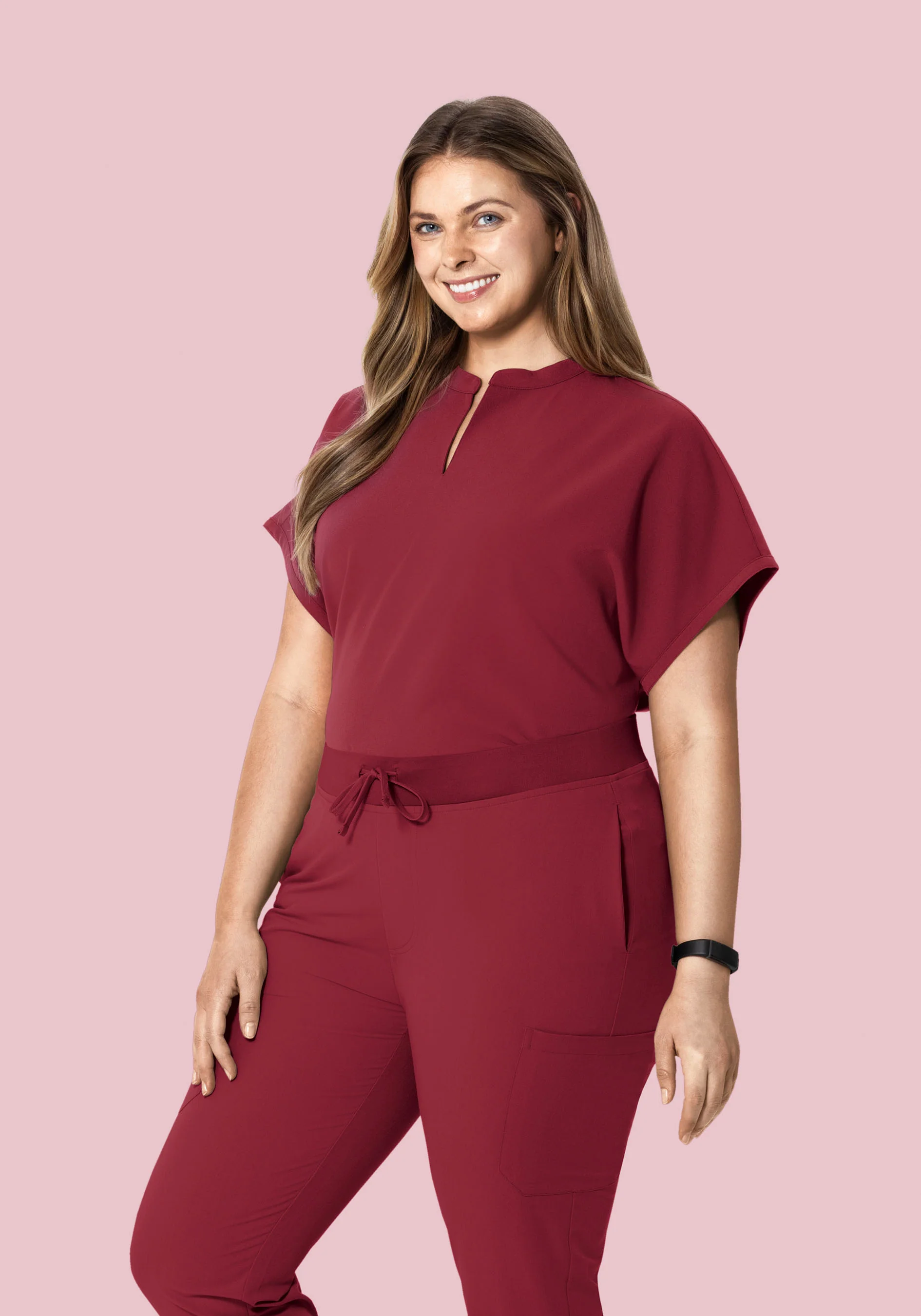 Mandarin Dolman Top Garnet - Image 6
