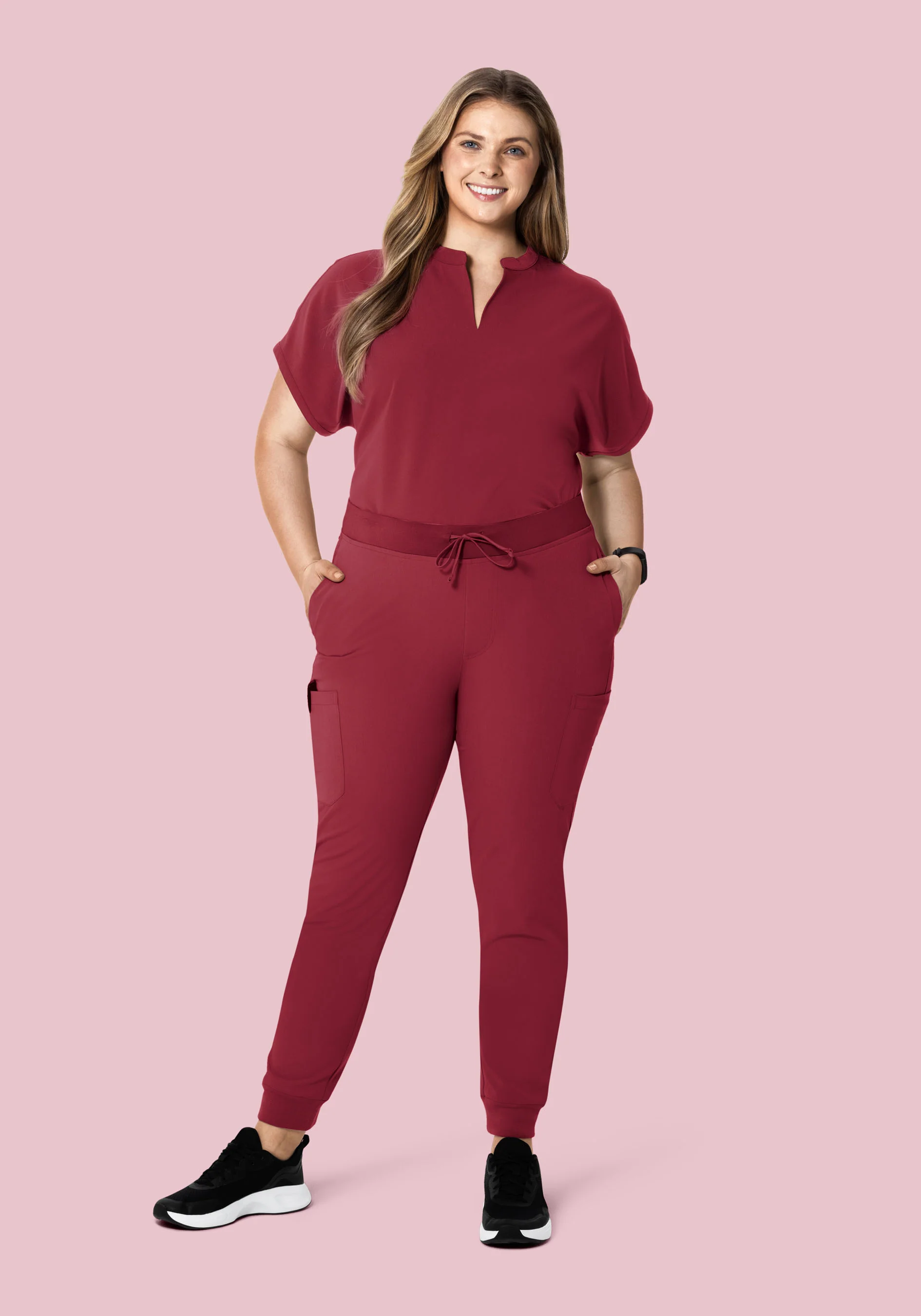 Mandarin Dolman Top Garnet - Image 7