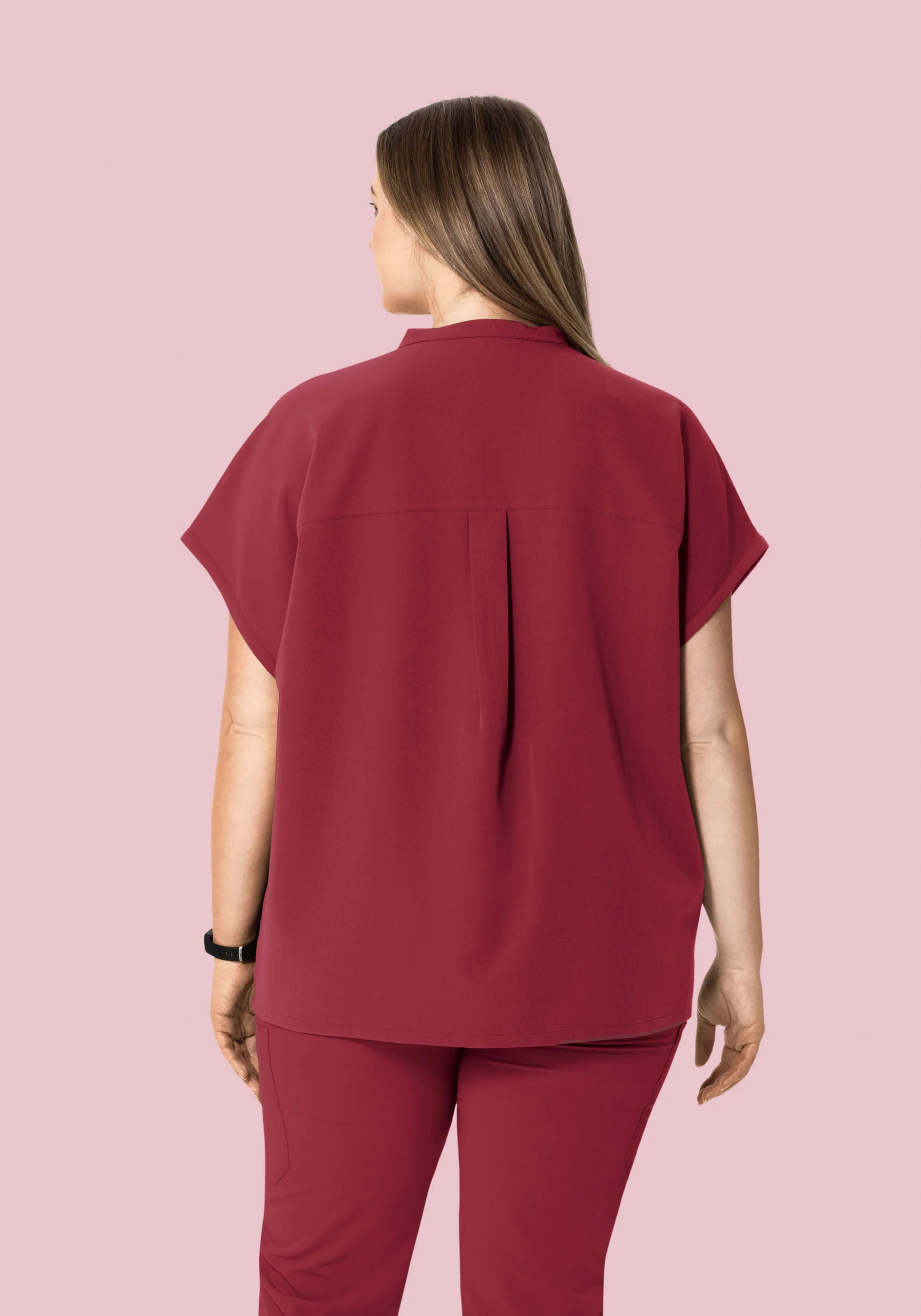 Mandarin Dolman Top Garnet - Image 8