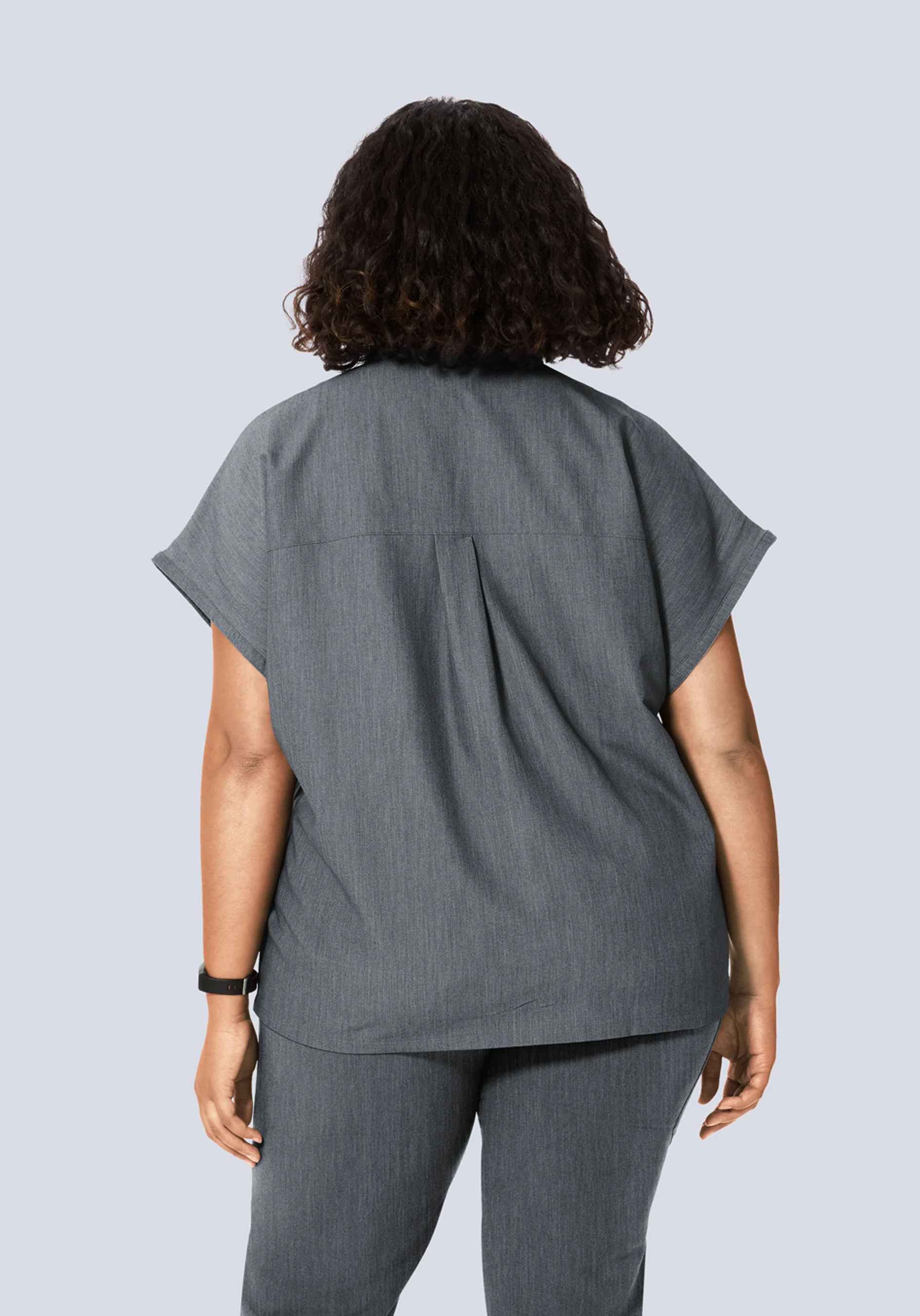 Mandarin Dolman Top Gray - Image 5