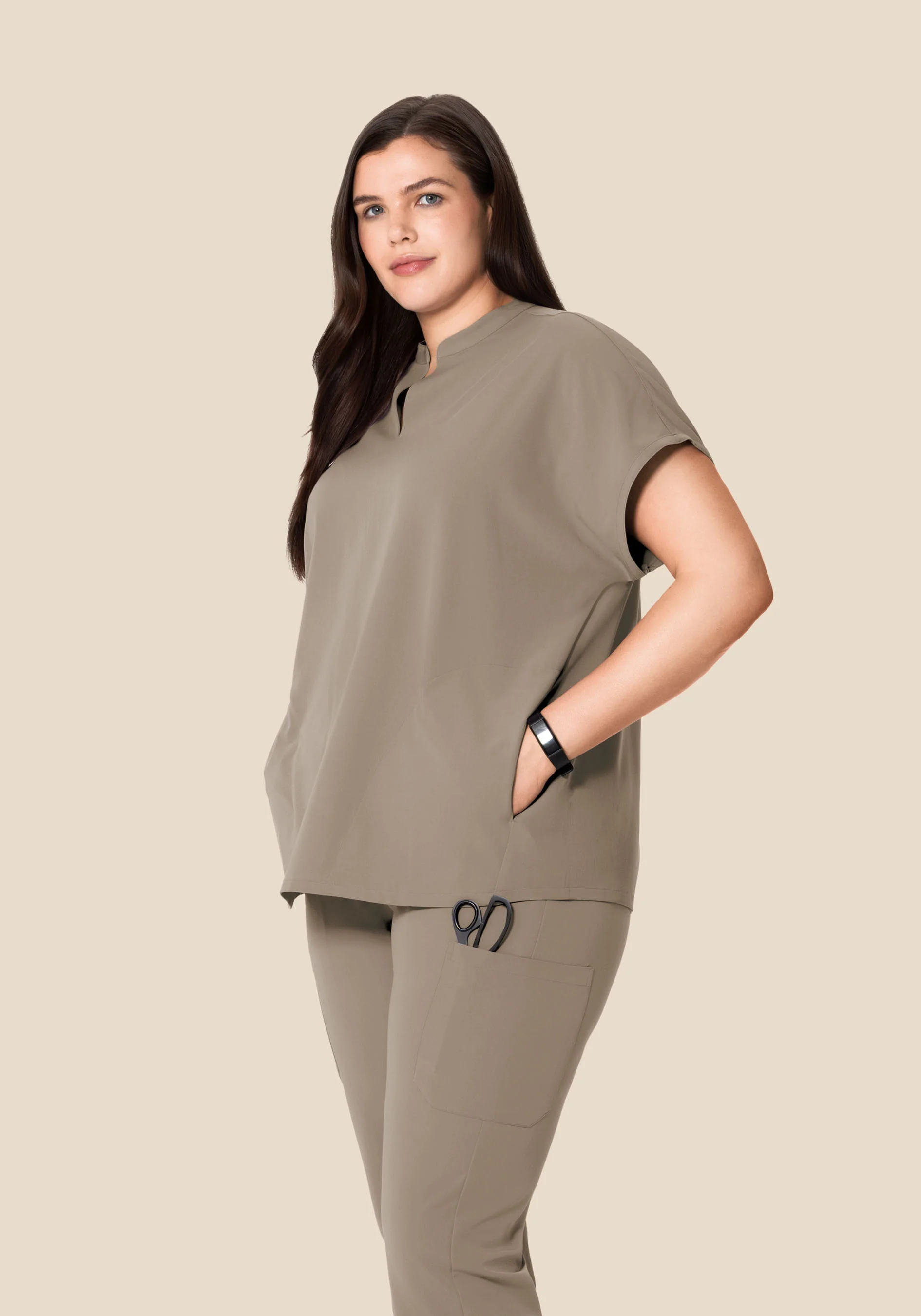 Mandarin Dolman Top Macchiato - Image 5