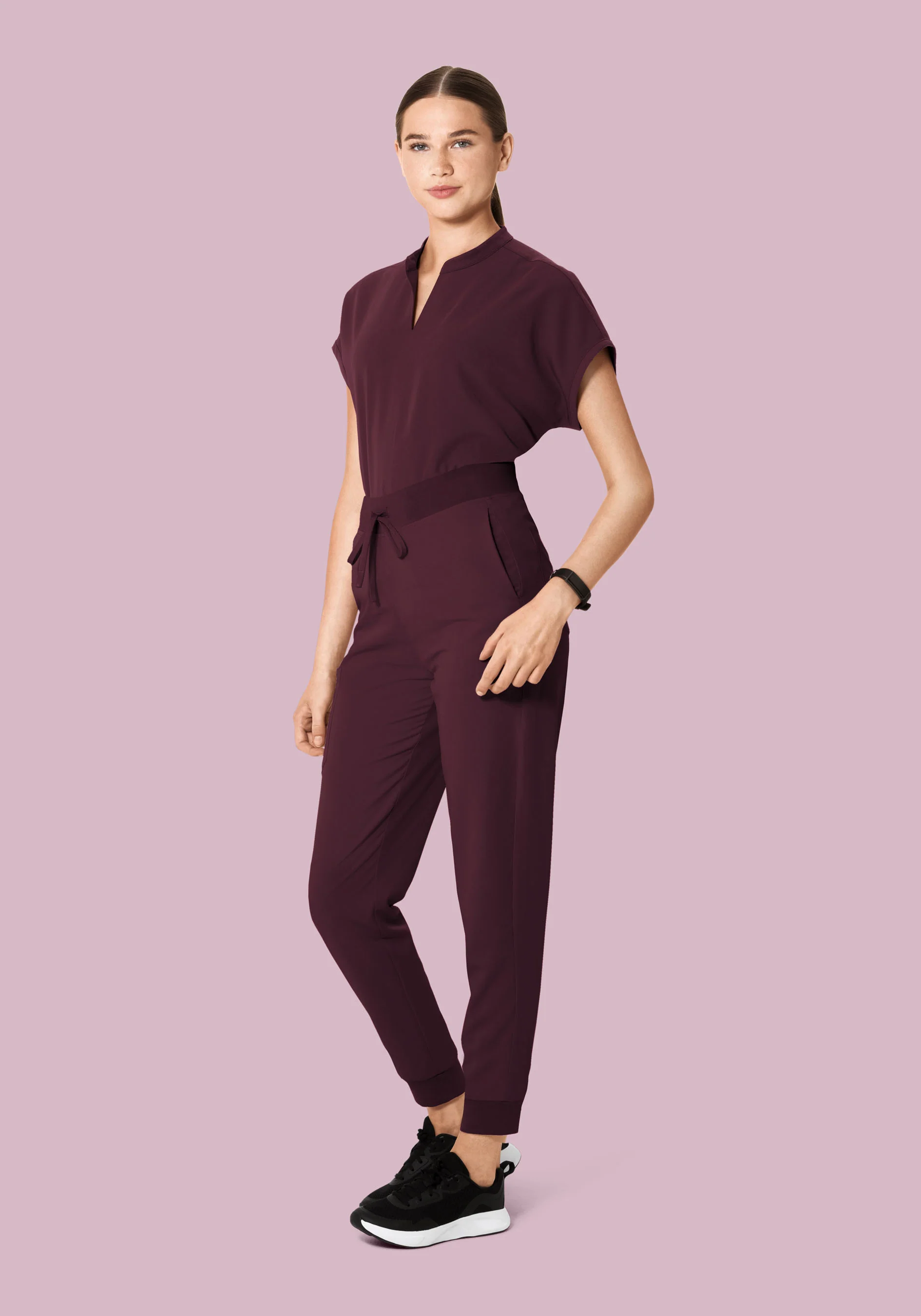 Mandarin Dolman Top Merlot - Image 3