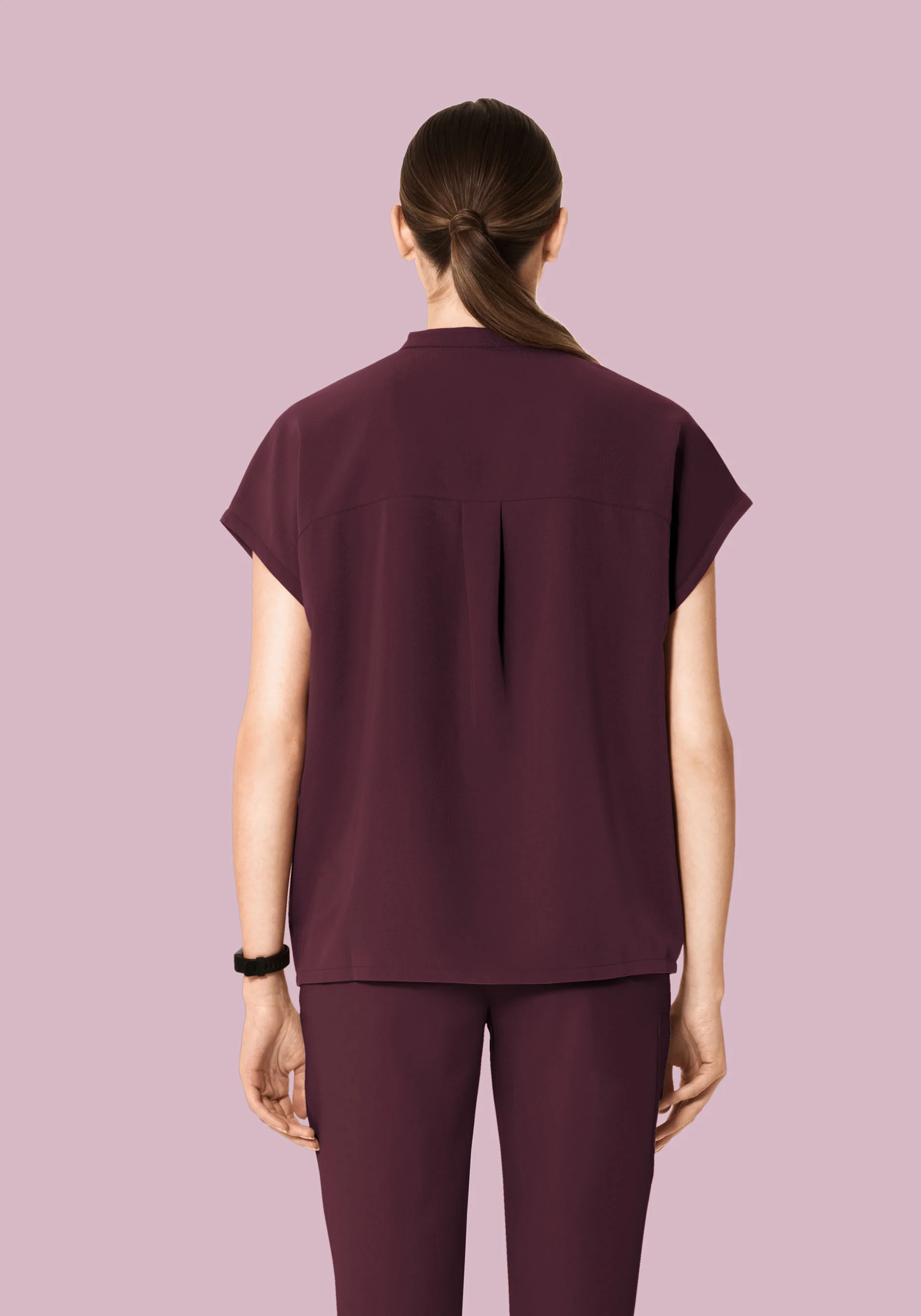 Mandarin Dolman Top Merlot - Image 4