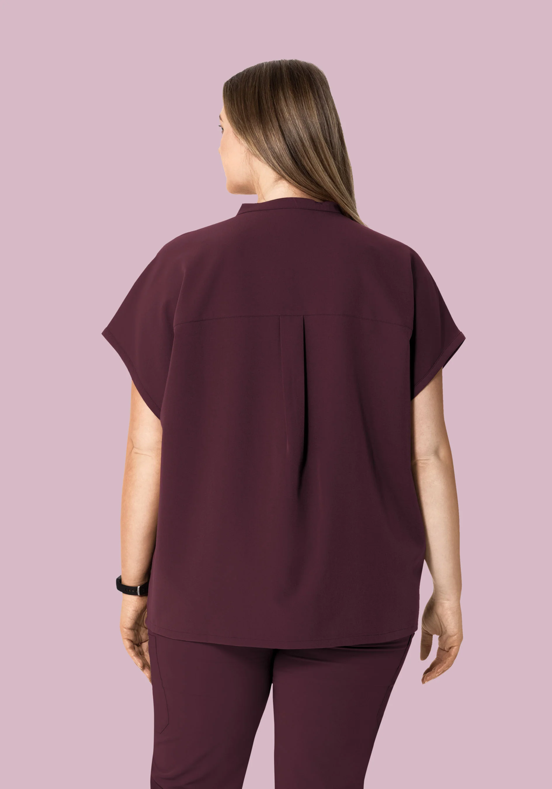 Mandarin Dolman Top Merlot - Image 8