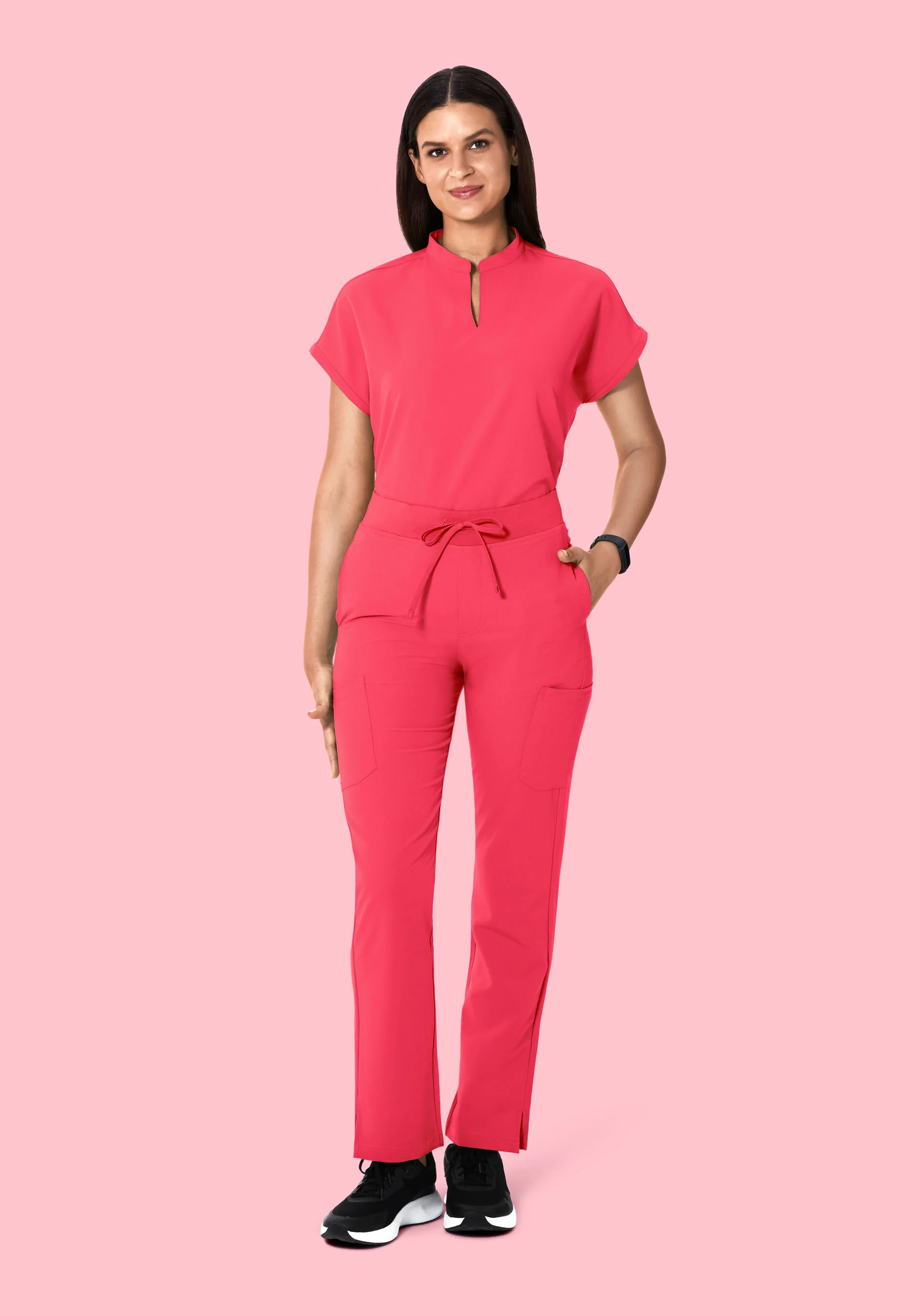 Mandarin Dolman Top Paradise Pink - Image 5