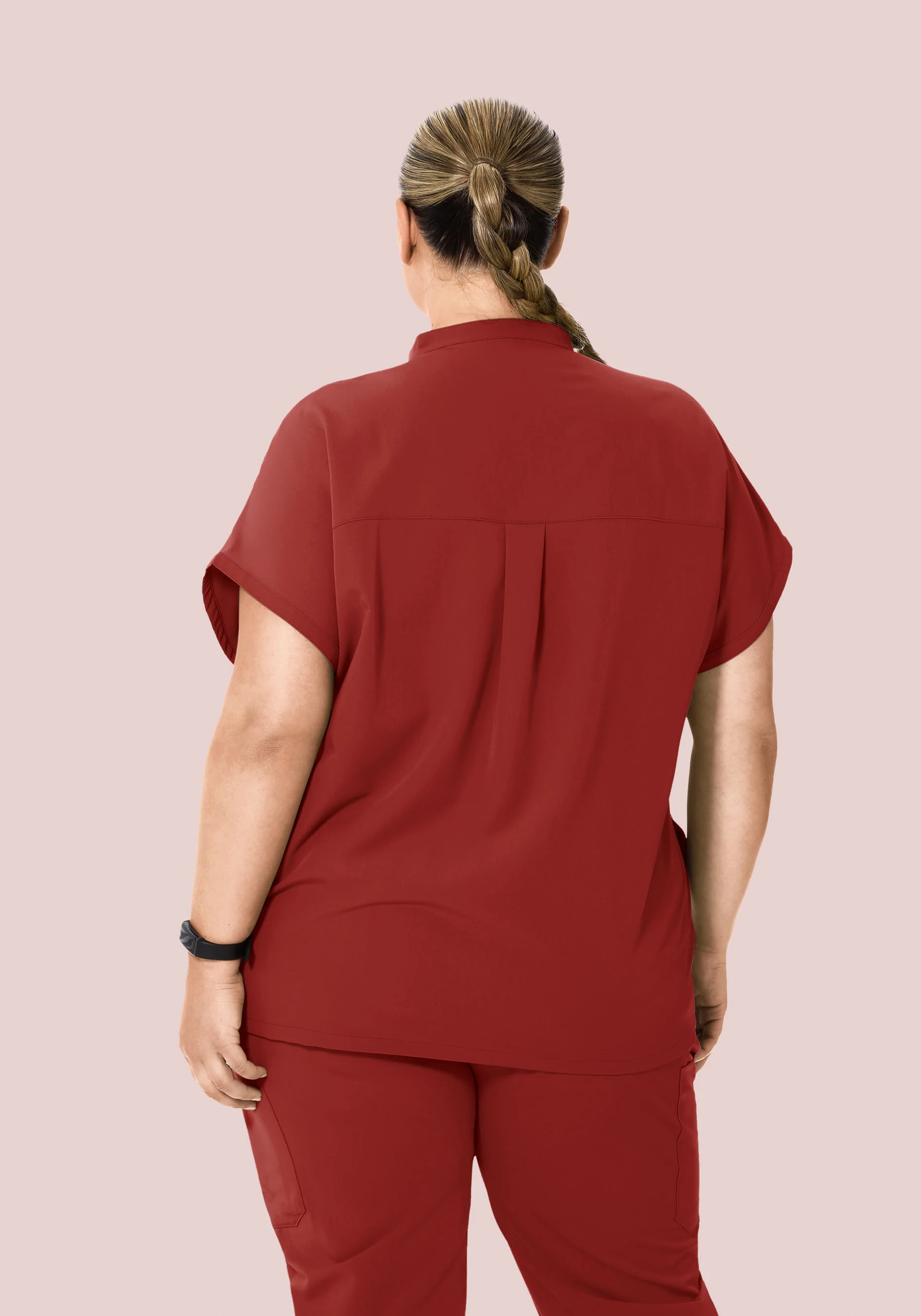 Mandarin Dolman Top Rosewood - Image 8